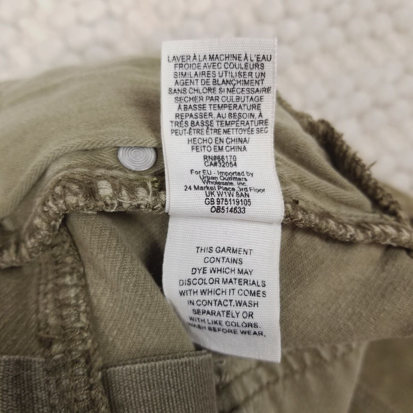 Free People Free People High Rise Slim Leg Olive Green Velvet Jeans 27 Size 27" / US 4 / IT 40 - 7 Thumbnail