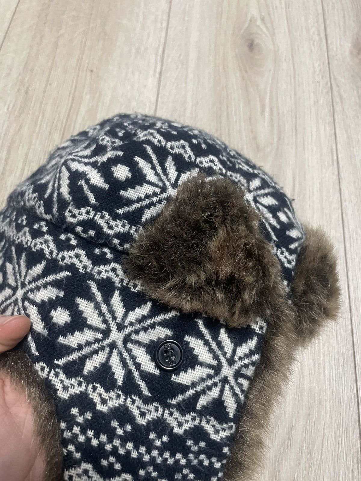 Japanese Brand × Vintage Y2K Faux Fur Ushanka Ornament Vintage Fuzzy Warm Trapper Hat Size ONE SIZE - 9 Thumbnail