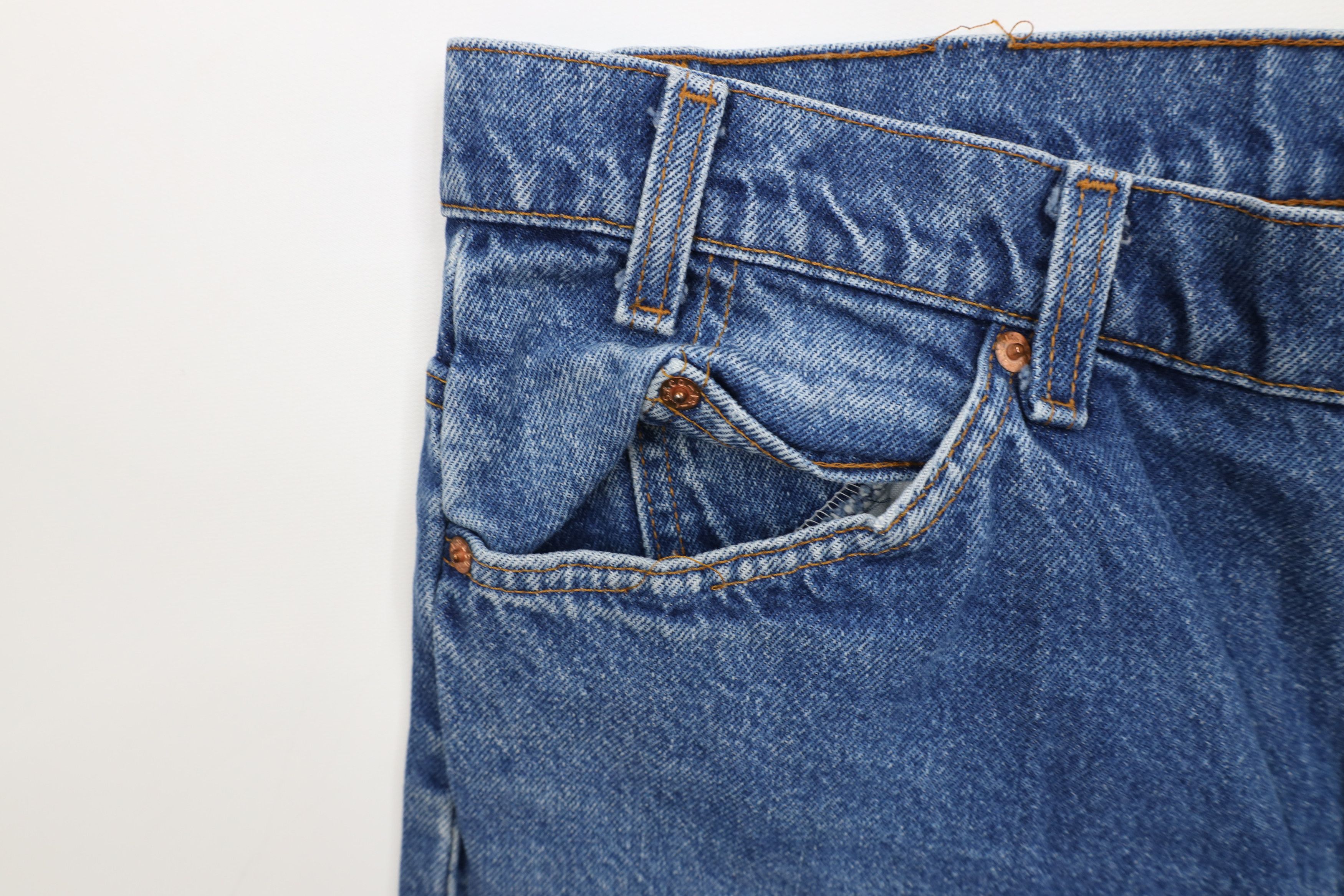 Levi's Vintage 90s Levis 517 Orange Tab Flared Wide Leg Jeans USA Size US 38 / EU 54 - 6 Thumbnail