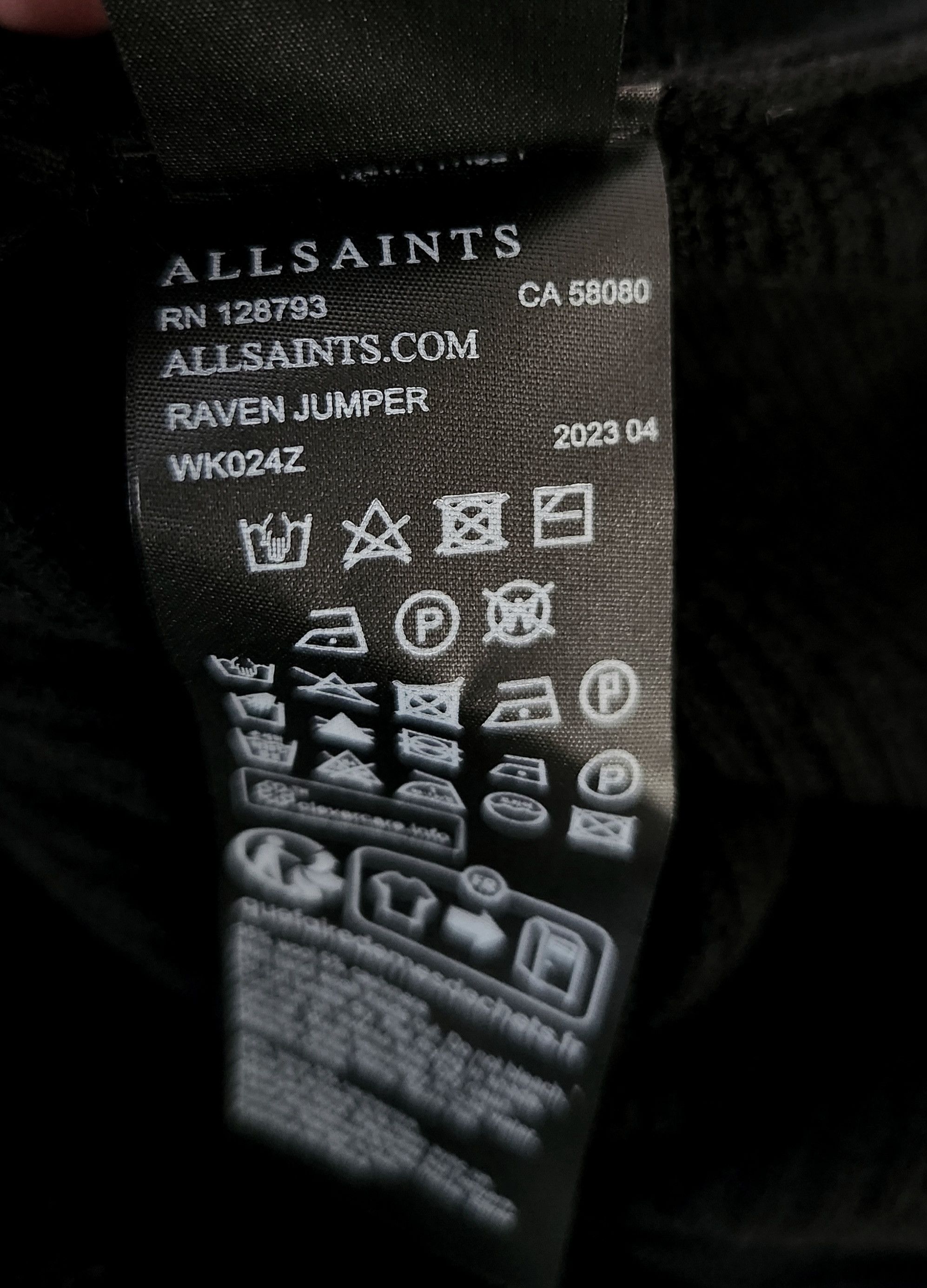 Allsaints Allsaints Raven Jumper Wool Cashmere Blend Sweater black Size M / US 6-8 / IT 42-44 - 14 Thumbnail