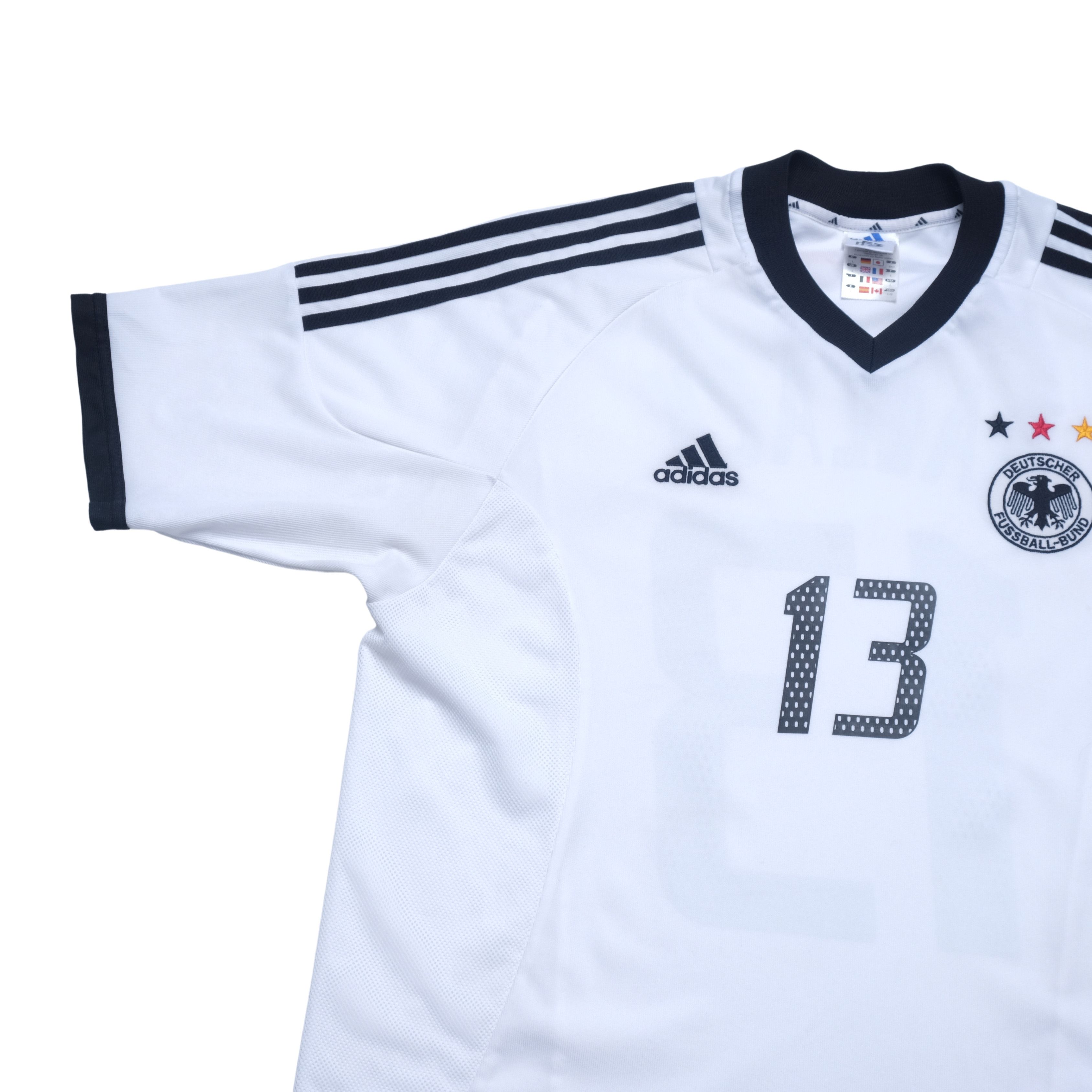 Adidas 2002/03 Germany Home Shirt Adidas Ballack (L) Size US L / EU 52-54 / 3 - 3 Thumbnail