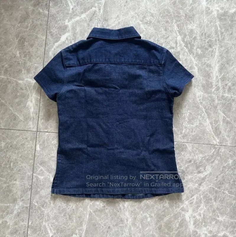 Burberry Burberry Blue Cotton Blend Short Sleeve Shirt. Size S / US 4 / IT 40 - 8 Thumbnail