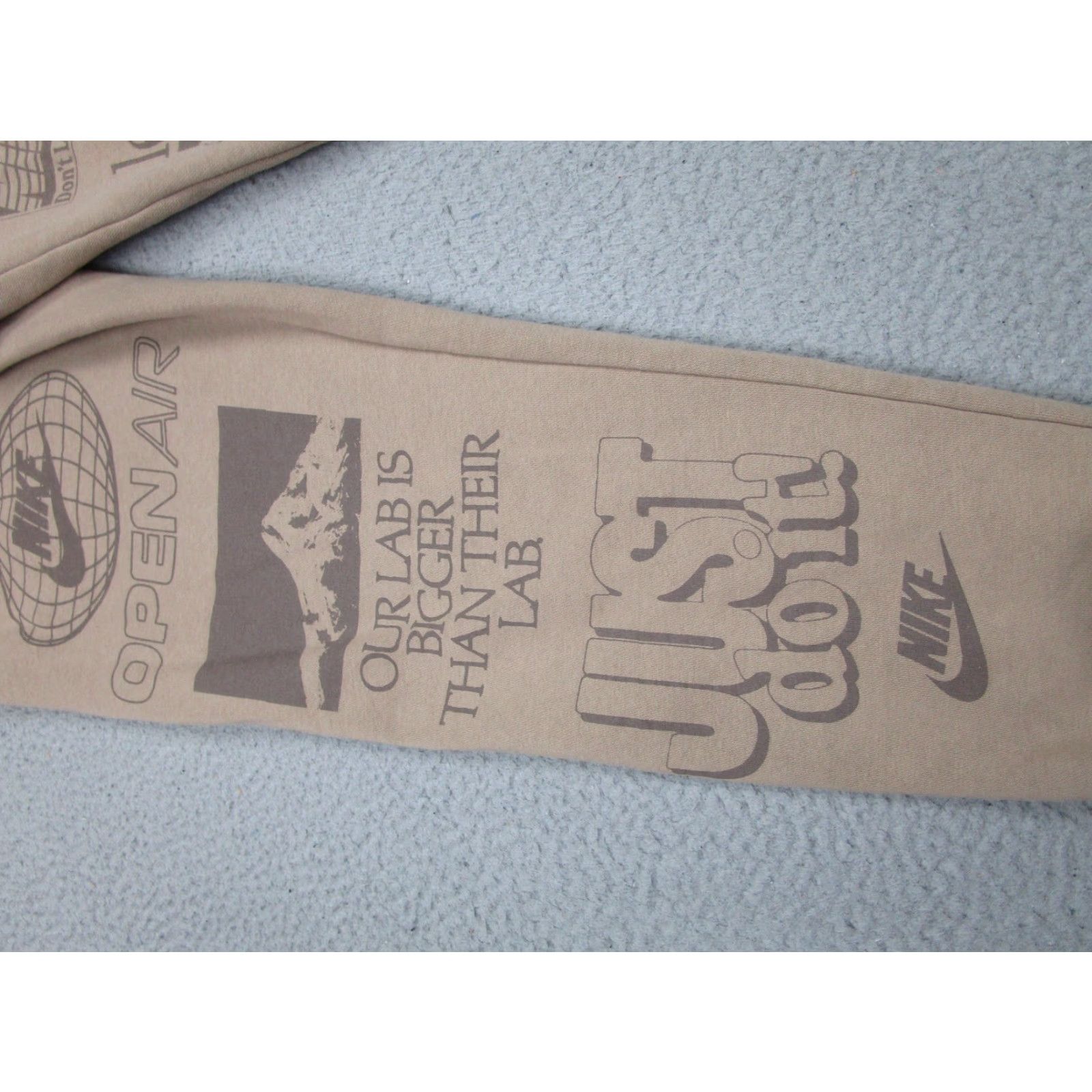 Nike Nike Pants Mens Small Tan Open Air Performance Fleece Sweatpants Joggers Graphic Size US 29 - 6 Thumbnail