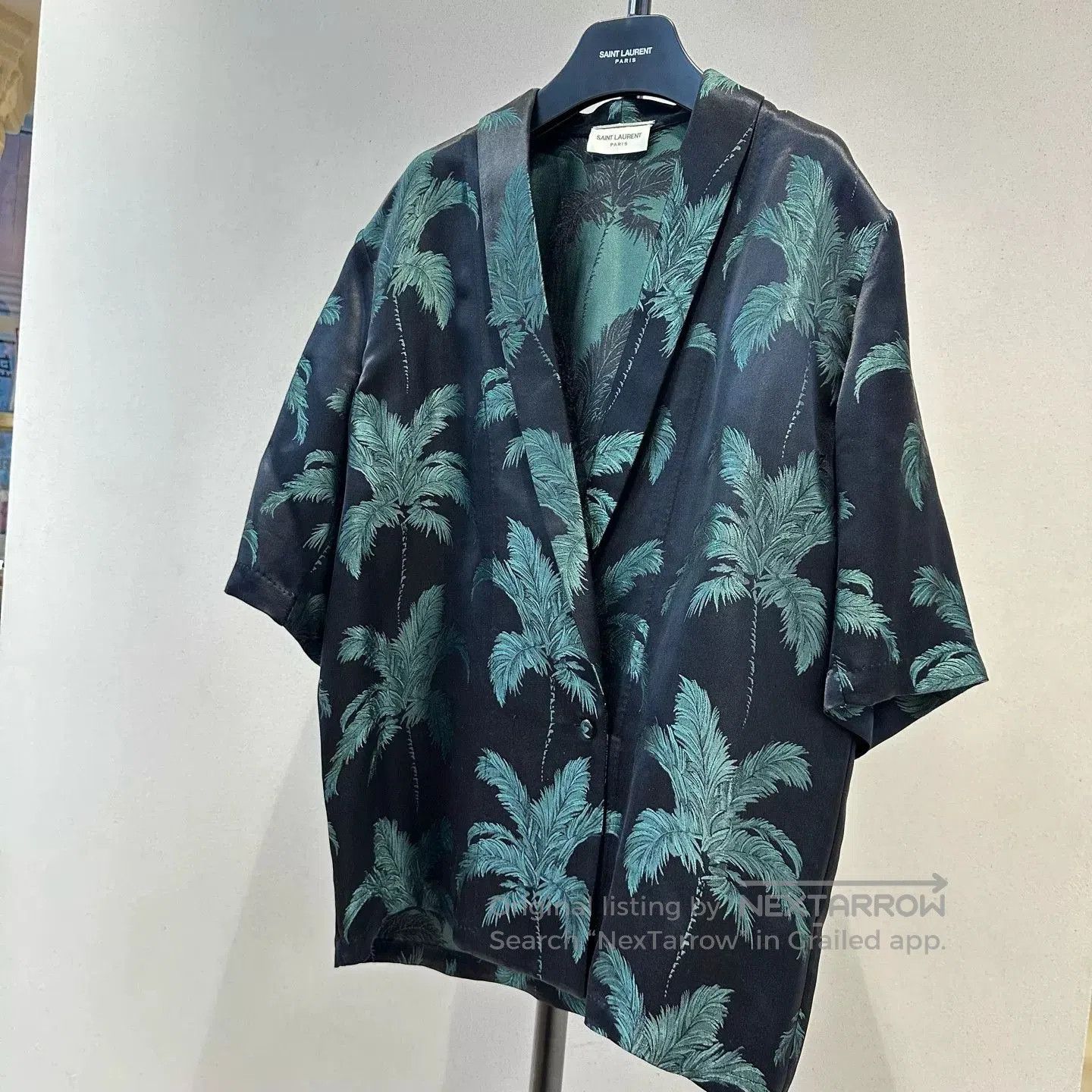 Saint Laurent Paris YSL Saint Laurent SS21 Palm Leaf Shirt. Size US L / EU 52-54 / 3 - 2 Thumbnail