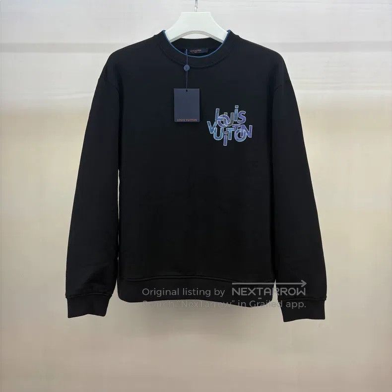Louis Vuitton Louis Vuitton Black checkerboard logo sweatshirt Size US L / EU 52-54 / 3 - 1 Thumbnail