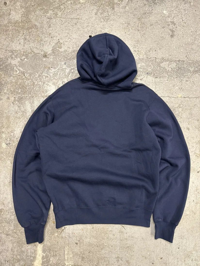 Helmut Lang × Vintage Helmut Lang Navy Simple Buttoned Hoodie Size US M / EU 48-50 / 2 - 2 Thumbnail