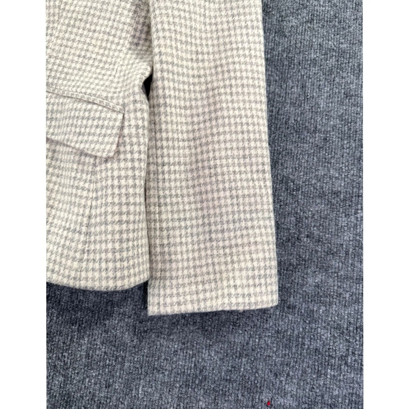 Ralph Lauren VINTAGE Lauren Ralph Lauren Houndstooth Jacket Womens Size 14 Gray Zip Front Collared Size XL / US 12-14 / IT 48-50 - 5 Thumbnail
