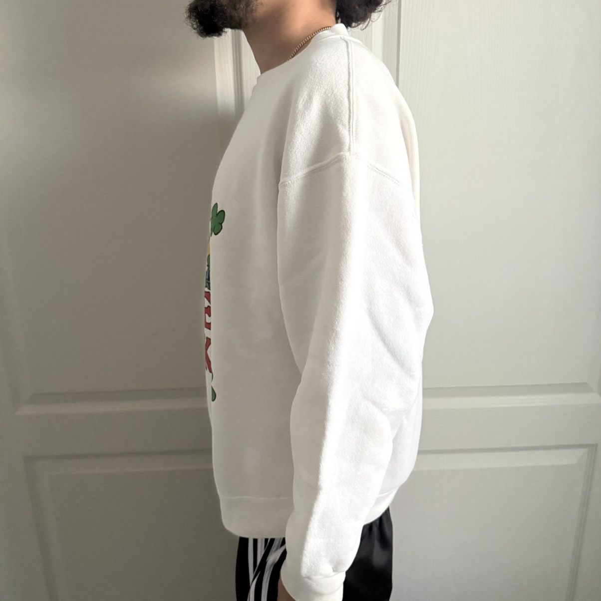 Other Vintage 90's White "Feel Lucky" Leprechaun Crewneck Size US L / EU 52-54 / 3 - 3 Thumbnail