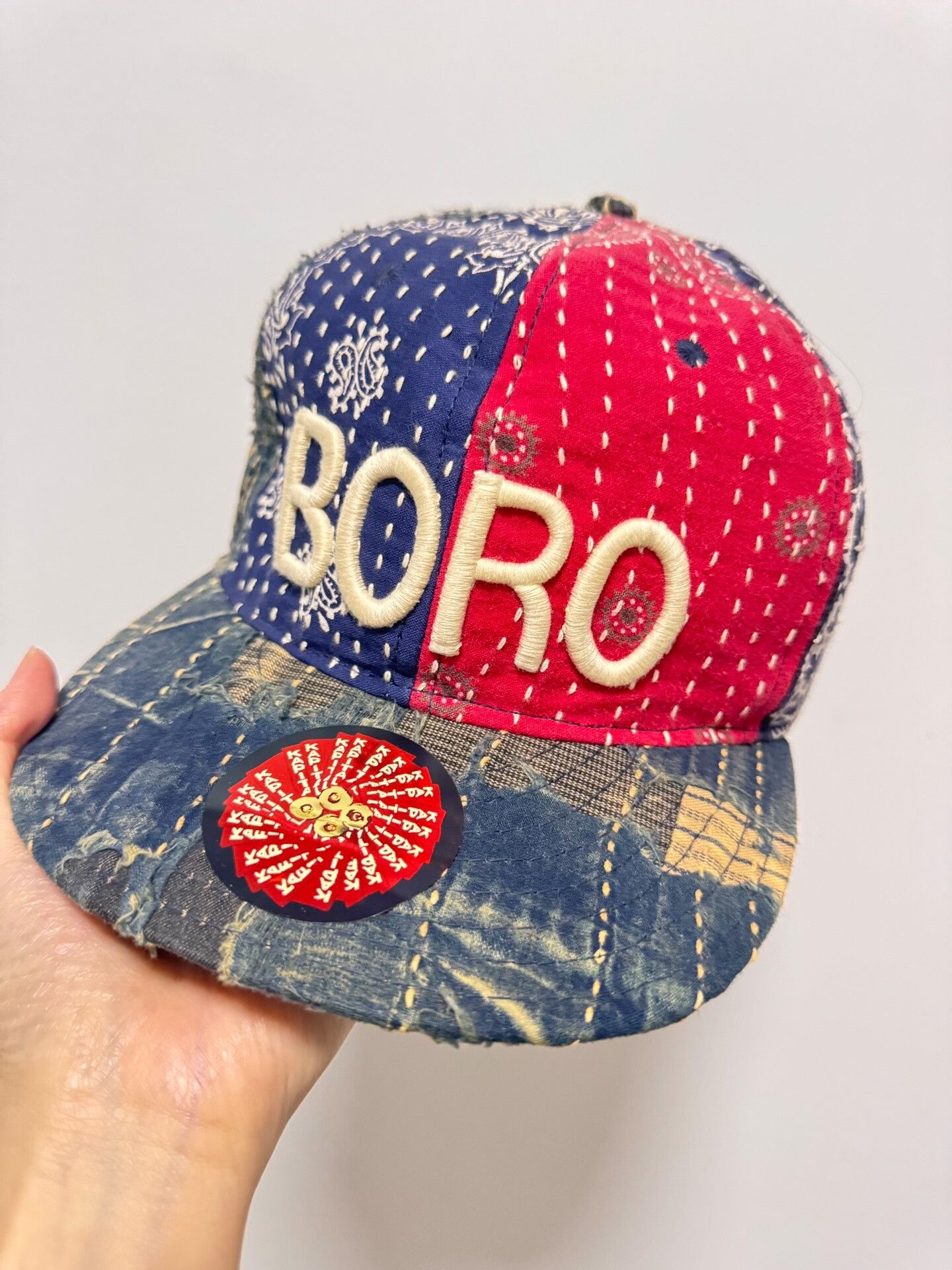 Kapital Kapital Boro Embroidery Patchwork Hat Size ONE SIZE - 1 Thumbnail