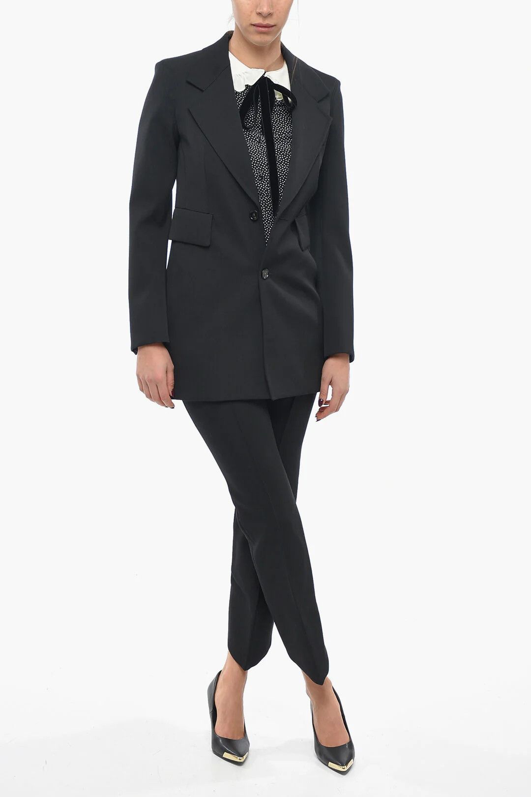 Bottega Veneta og1mm0426 Stretch-Wool Blazer in Black Size XS / US 0-2 / IT 36-38 - 4 Thumbnail