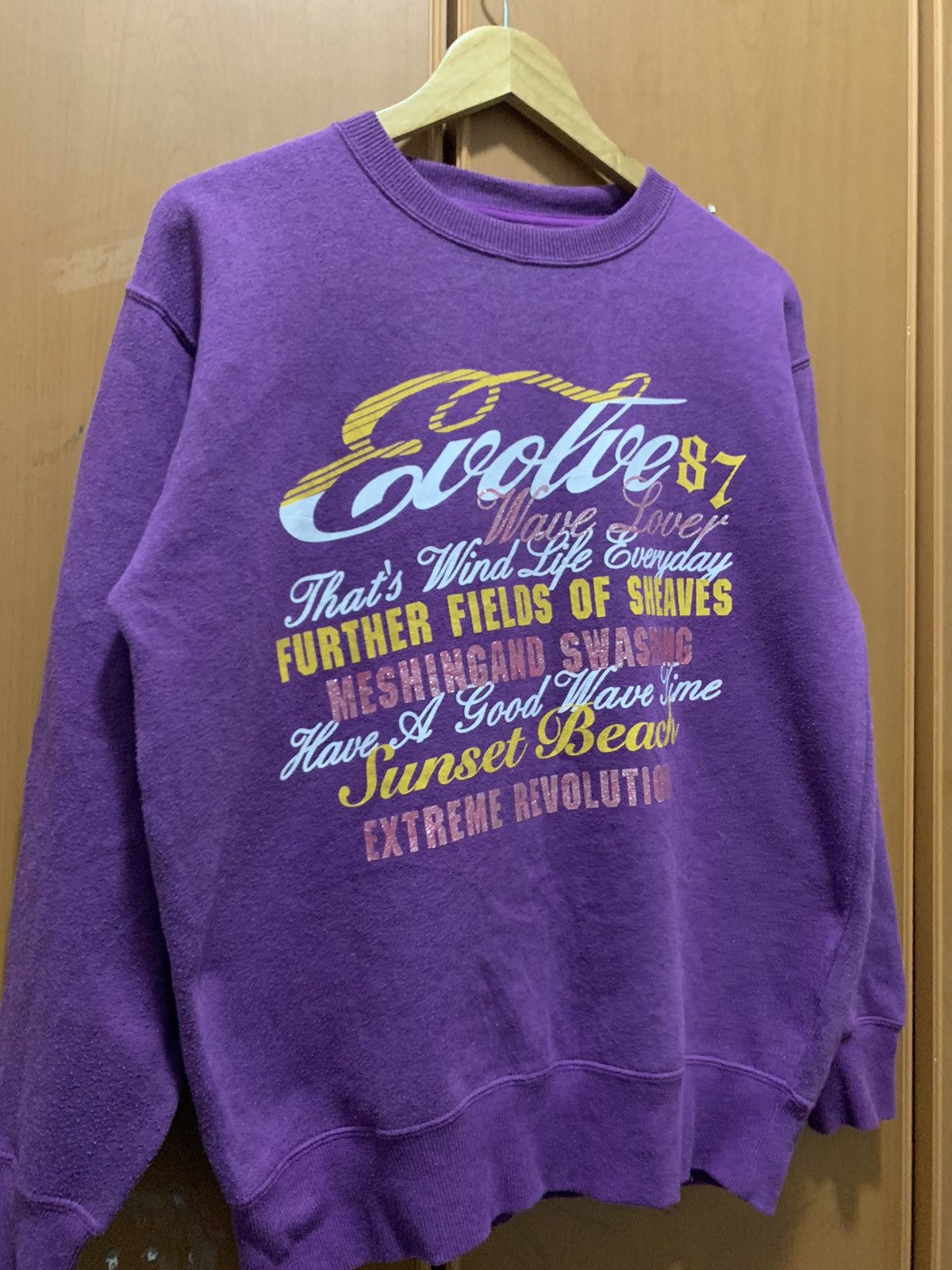 Japanese Brand Vintage Japanese Brand Evolve Glitter Printed Sweatshirt Size US L / EU 52-54 / 3 - 3 Thumbnail