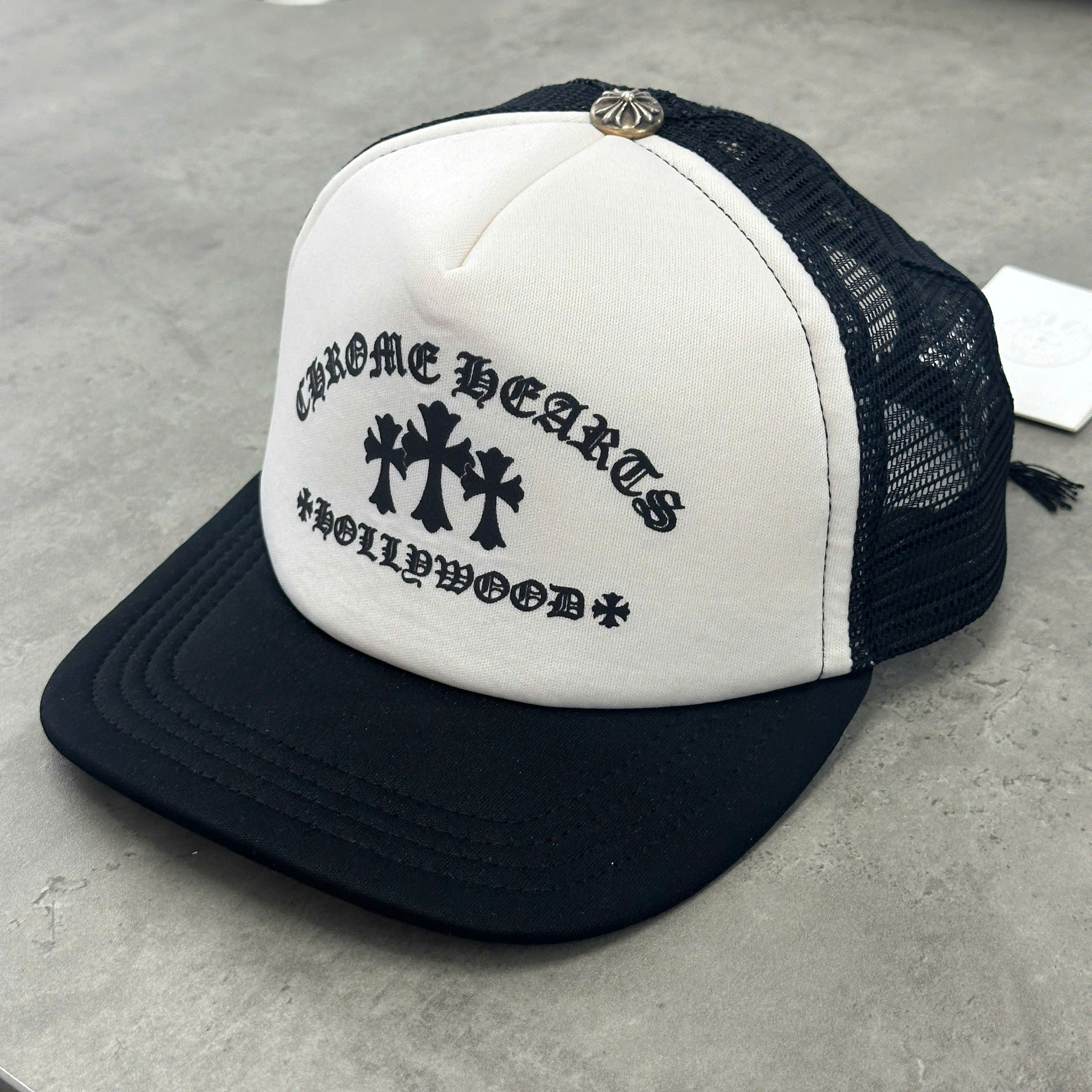 Chrome Hearts CHROME HEARTS King Taco Trucker Hat WHITE/BLACK Size ONE SIZE - 2 Thumbnail