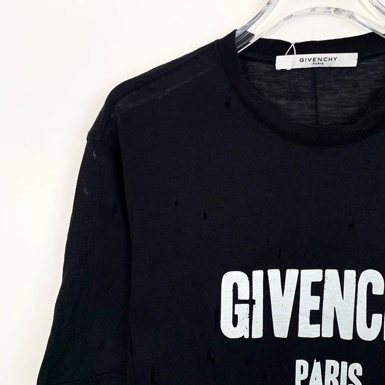 Givenchy Givenchy Givenchy Black Logo Letter Printed Cotton Round-N Size US XS / EU 42 / 0 - 3 Thumbnail