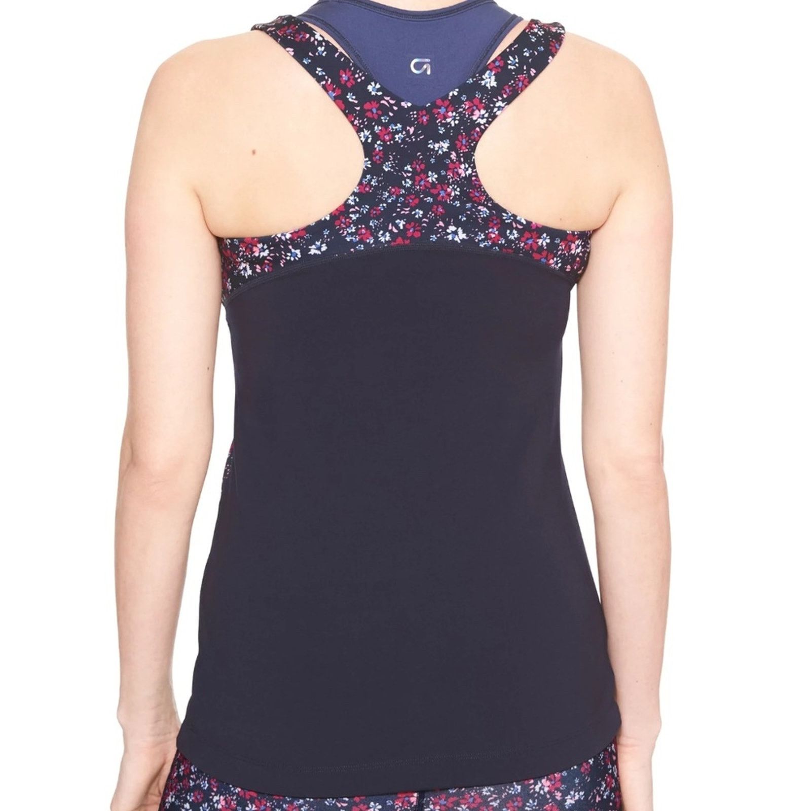 Gap Gap Fit Flower Colorblock Print Racer Tank Size XS / US 0-2 / IT 36-38 - 4 Thumbnail