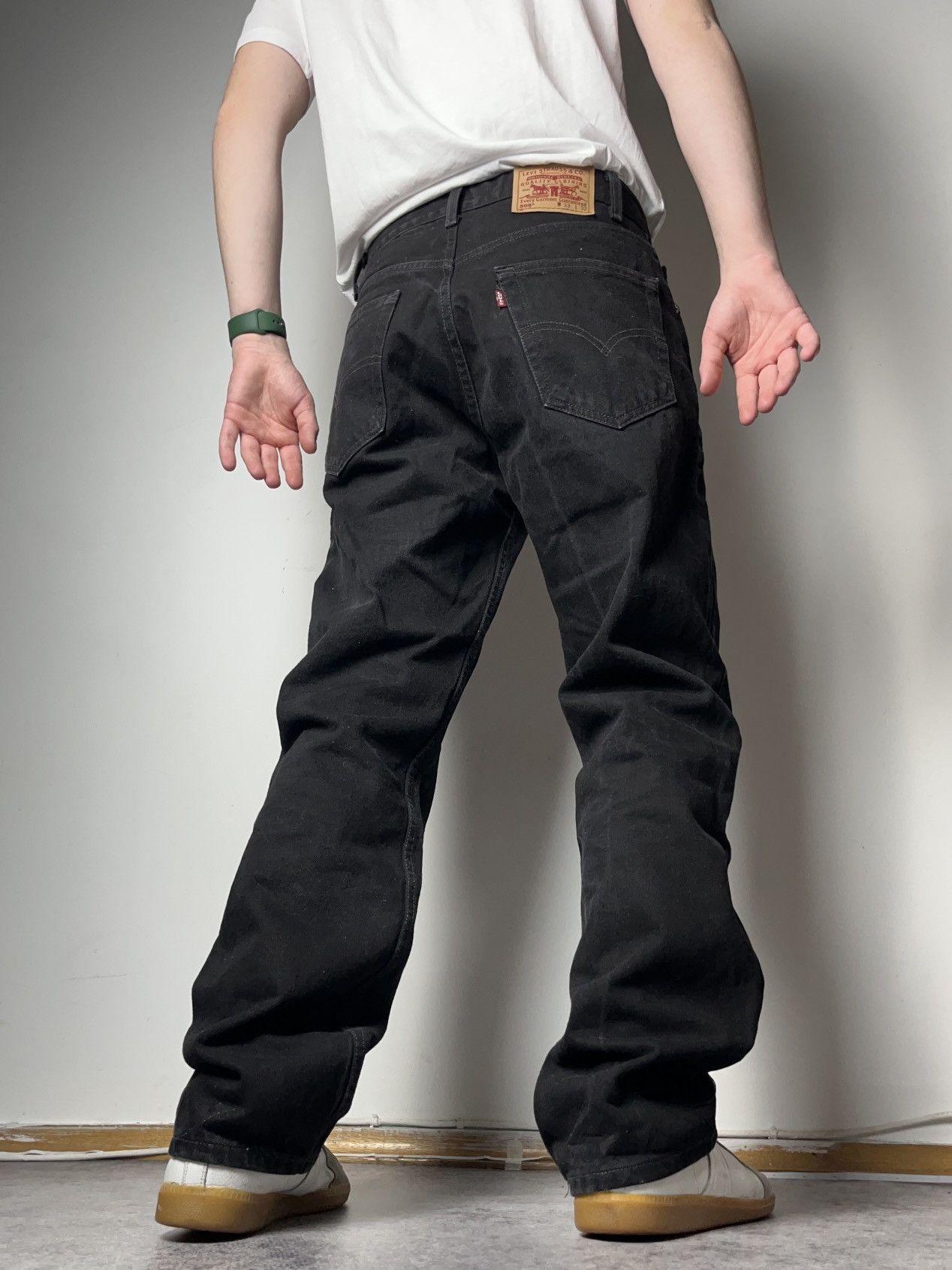 Levi's 🔥90'S LEVIS 505 WASHED ASH BLACK JEANS DENIM PANTS Y2K Size US 33 - 1 Thumbnail