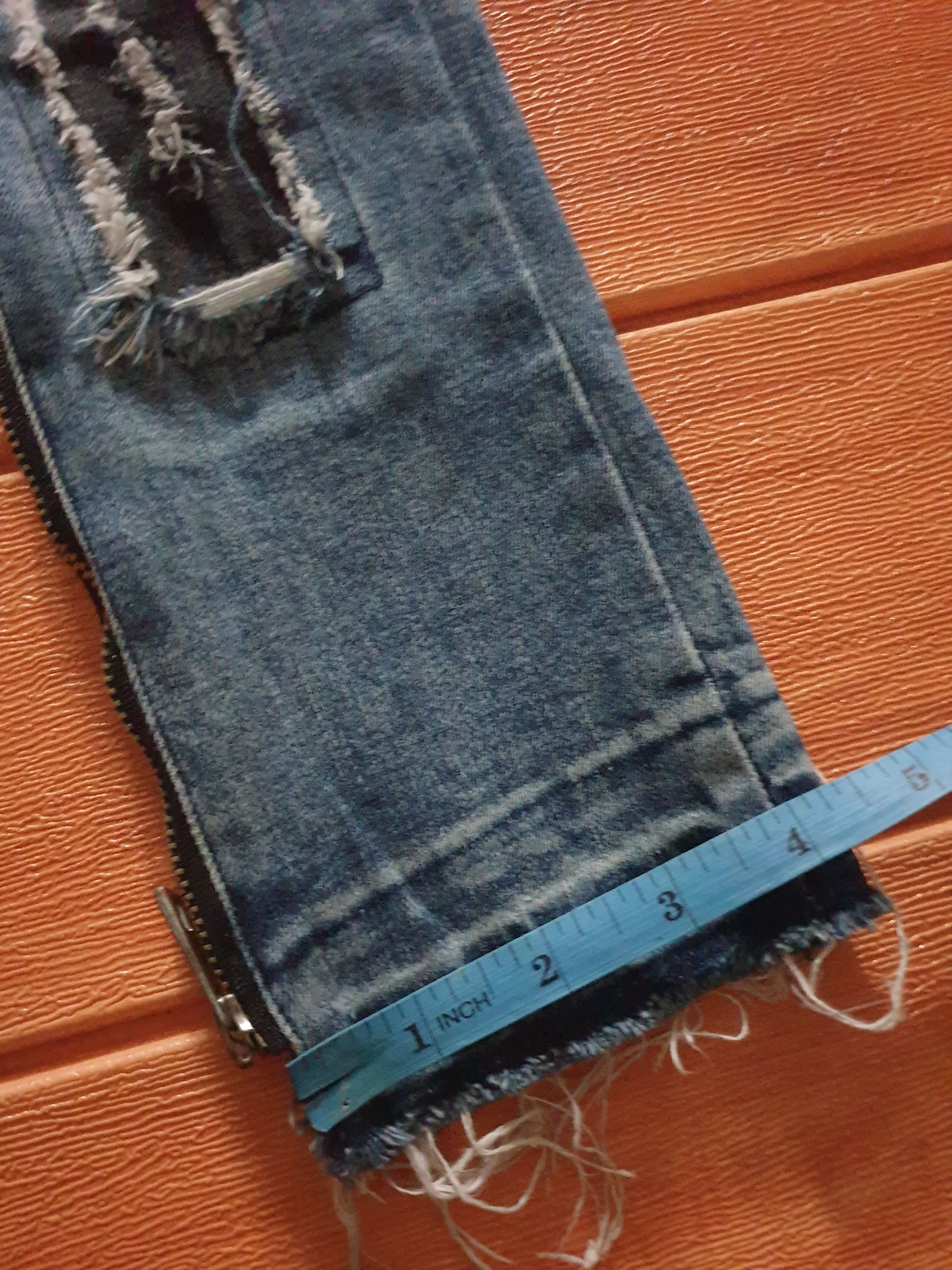 Japanese Brand Dance schon distressed patchwork denim pant Size US 30 / EU 46 - 6 Thumbnail