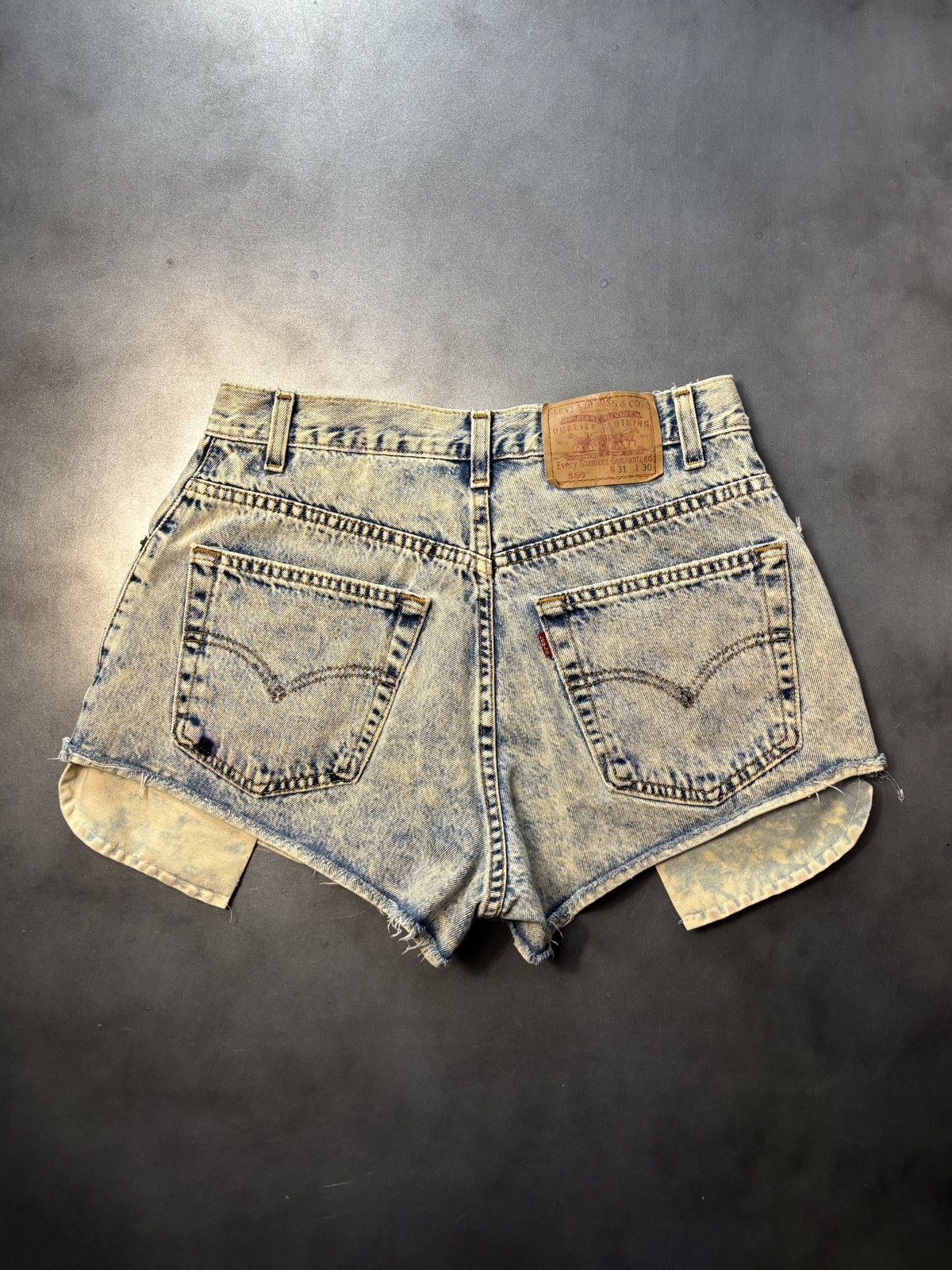 Levi's × Vintage 1990s Levis Cutoff Jorts Vintage Jeans Shorts Red Tab 560 29 Size US 29 - 1 Thumbnail