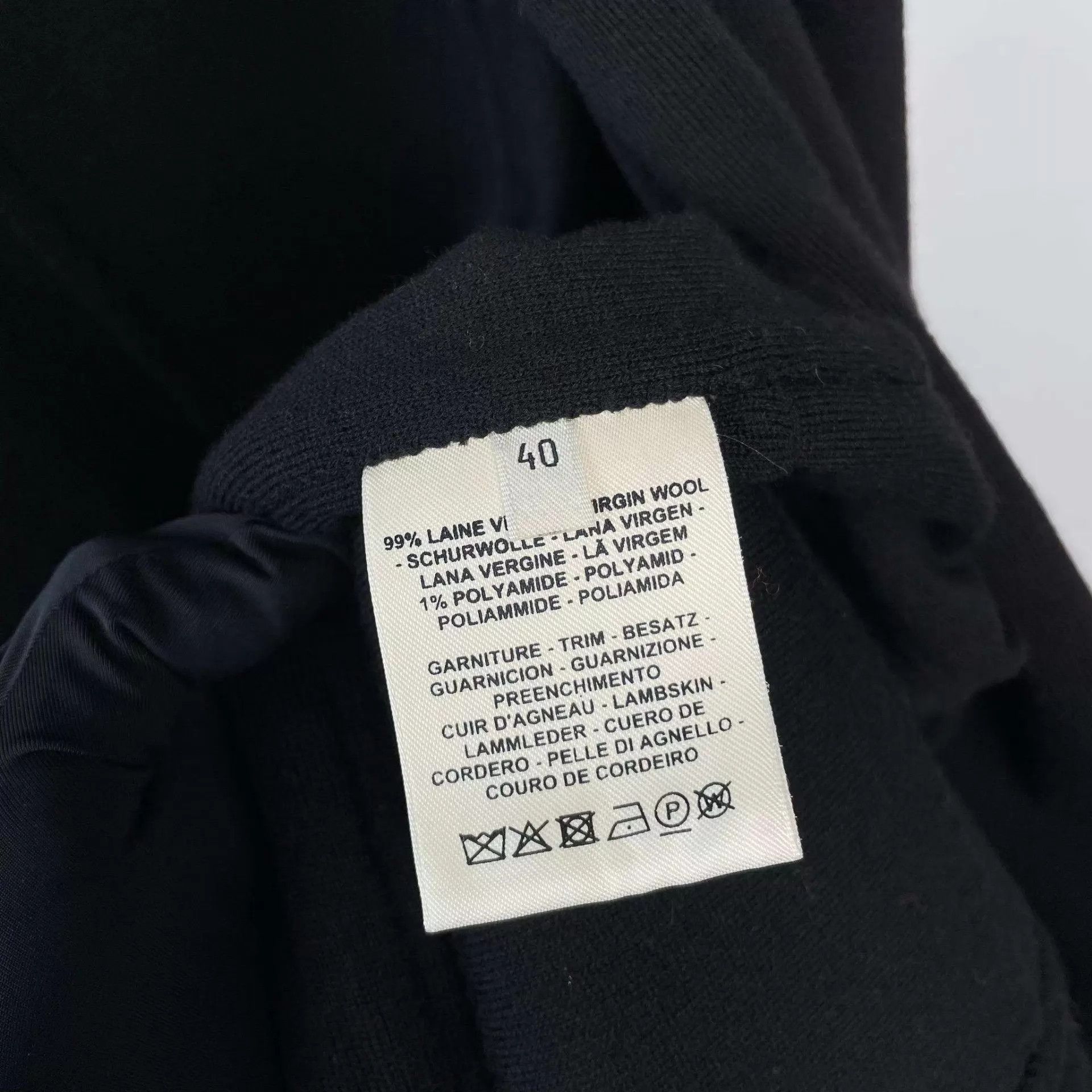 Hermes Hermès Wool Knit Short Black Coat 40 Size S / US 4 / IT 40 - 4 Thumbnail