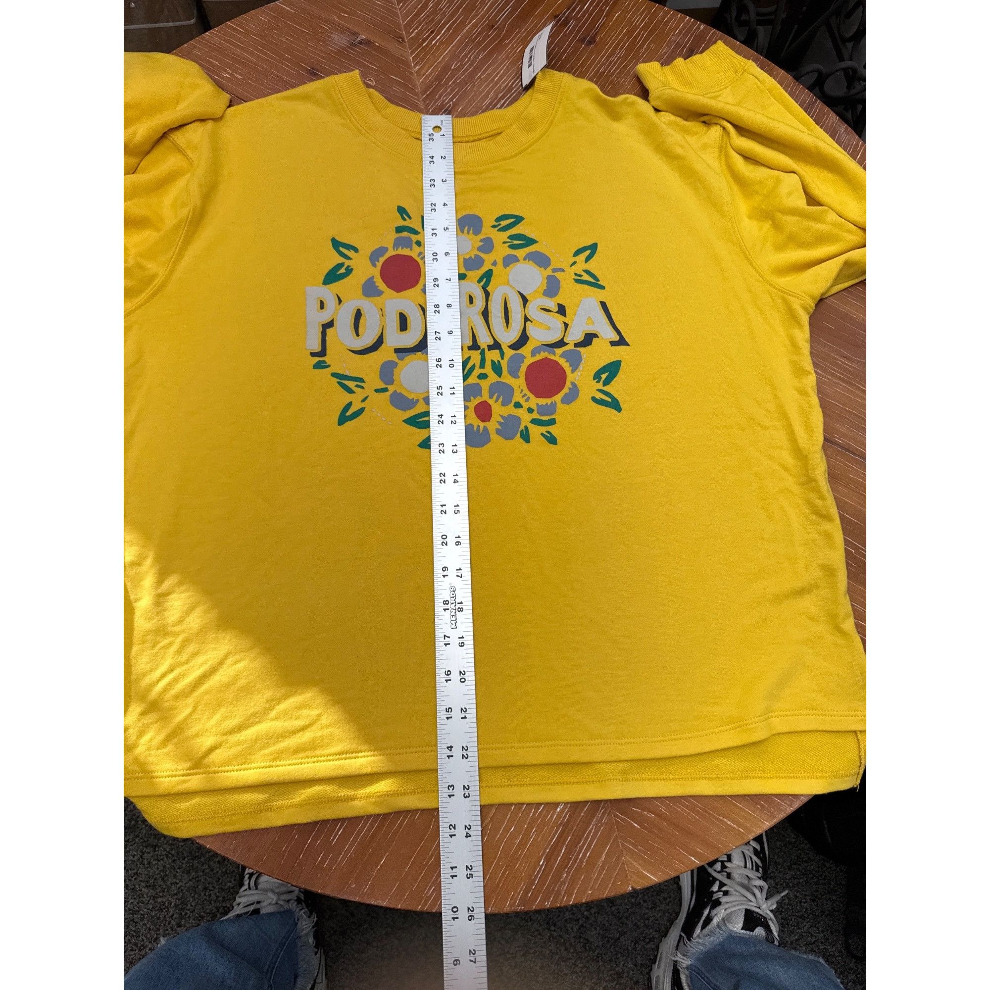 Other Women's Yellow Poderosa Sweatshirt XL By Well Worn Cotton Bl Size XL / US 12-14 / IT 48-50 - 7 Thumbnail