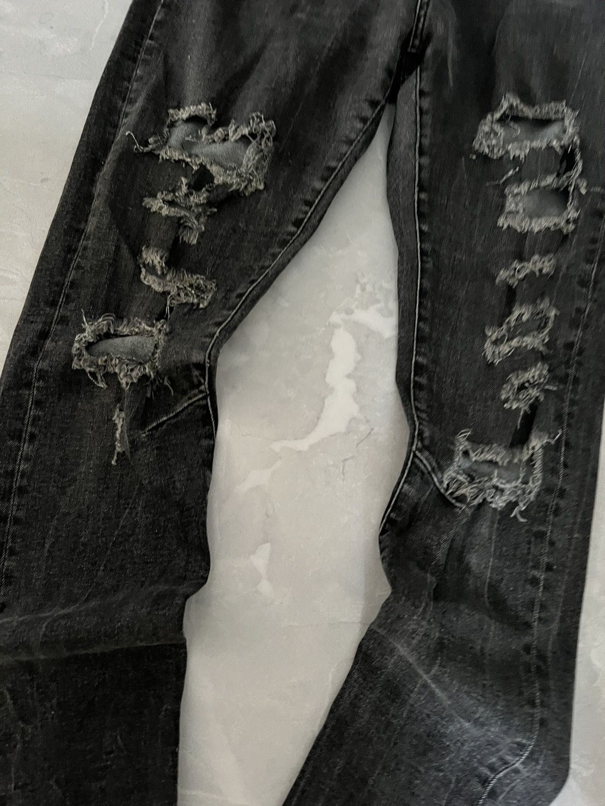 Japanese Brand Destroyed Japan Grunge / Undercover Style 90 / Archive Dark Size US 33 - 4 Thumbnail