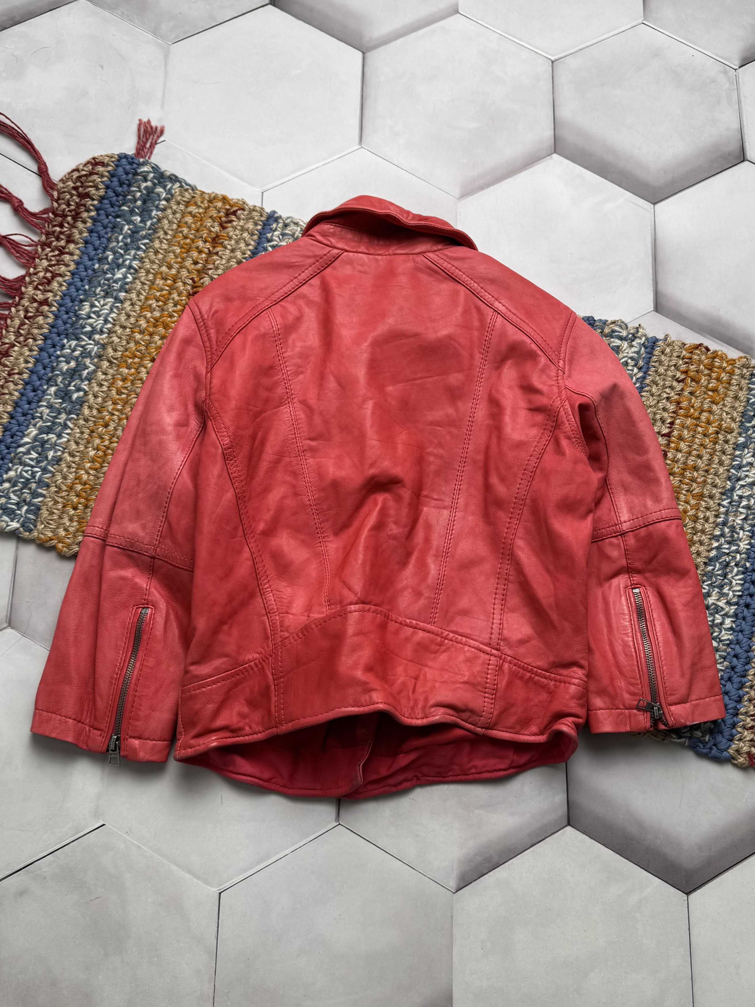 Vintage Vintage Leather Cropped Jacket (E4) Size XS / US 0-2 / IT 36-38 - 9 Thumbnail