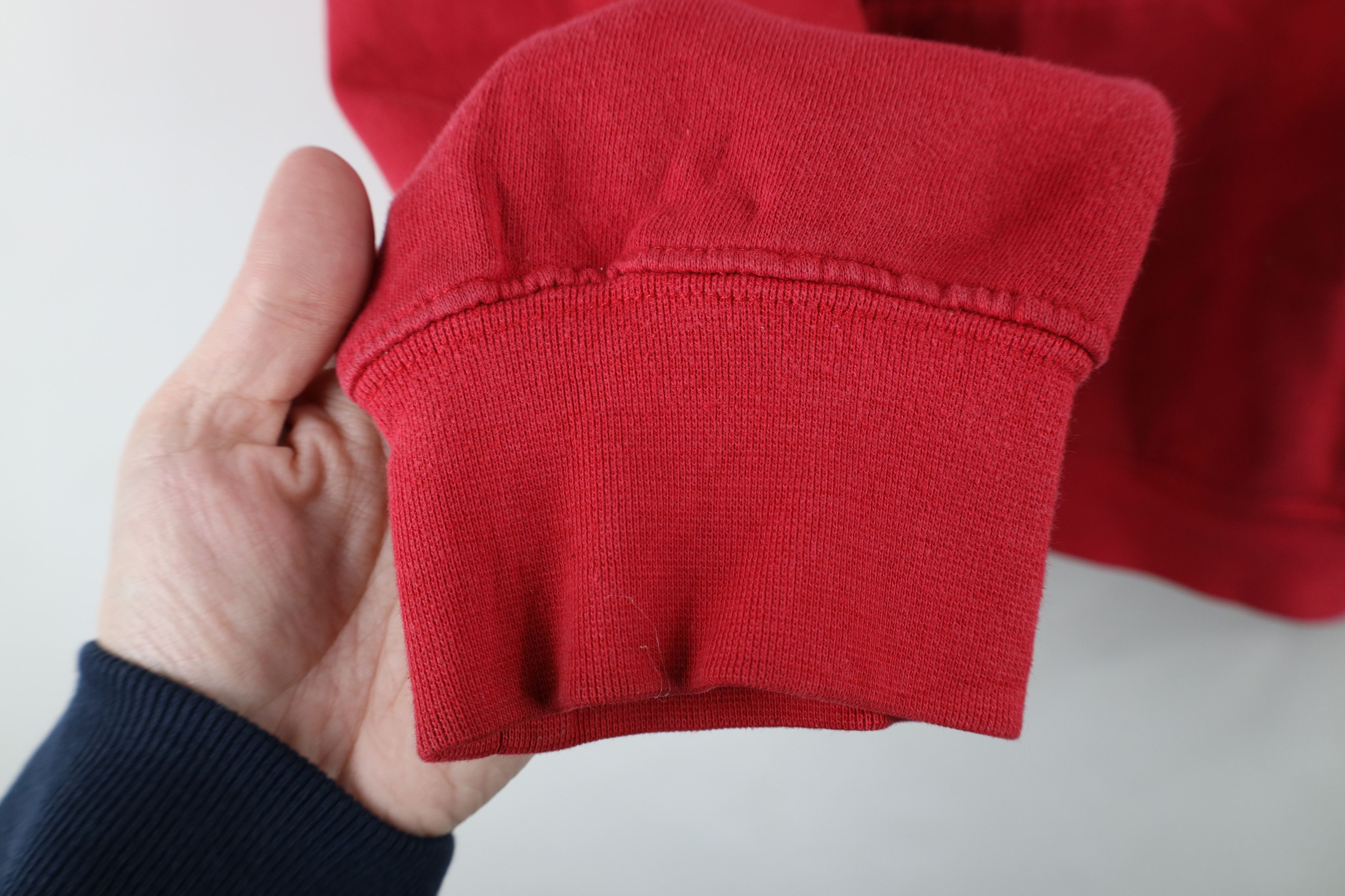 Vintage Vintage Spell Out Rutgers University Hoodie Sweatshirt Red Size US L / EU 52-54 / 3 - 9 Thumbnail