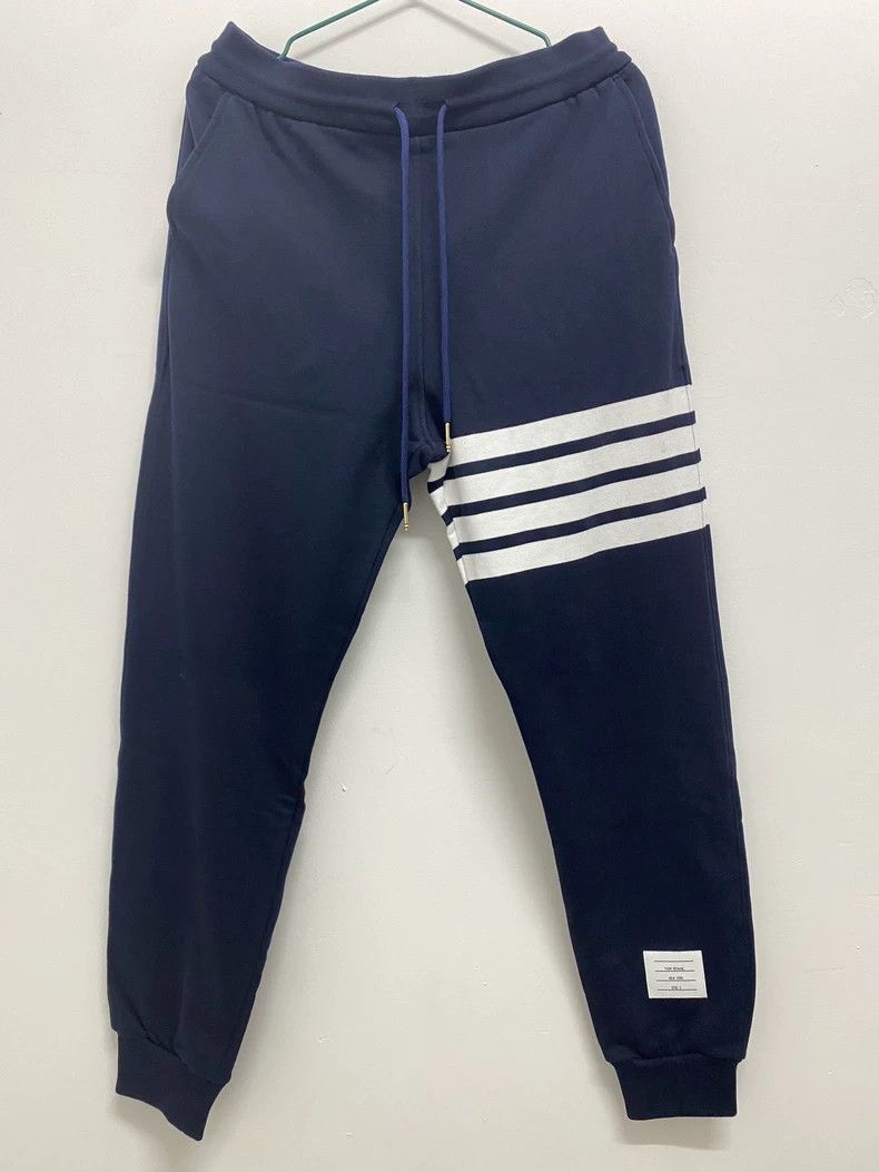 Thom Browne Thom Browne Classic Striped Jogger Pants - dmc Size US 26 / EU 42 - 1 Thumbnail