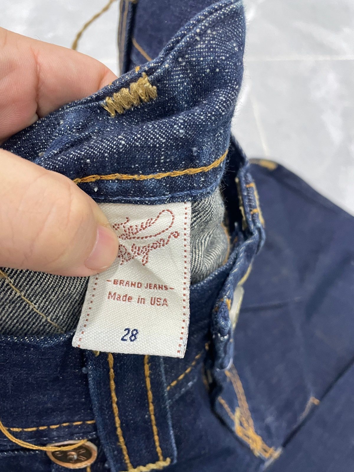 True Religion × Vintage DARK BLUE TRUE RELIGION MADE IN USA DENIM PANT Size US 28 / EU 44 - 10 Thumbnail