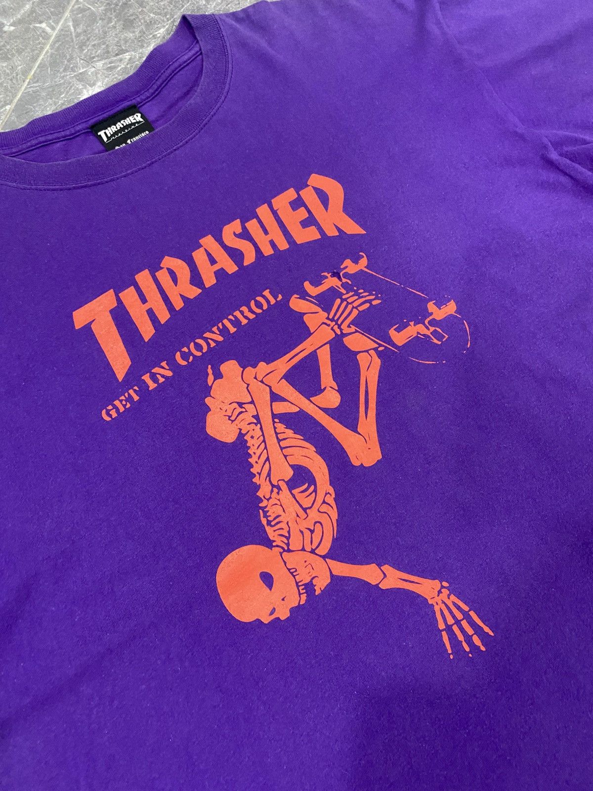Thrasher × Vintage Vintage Thrasher Get In Control Shirt Size US XL / EU 56 / 4 - 3 Thumbnail
