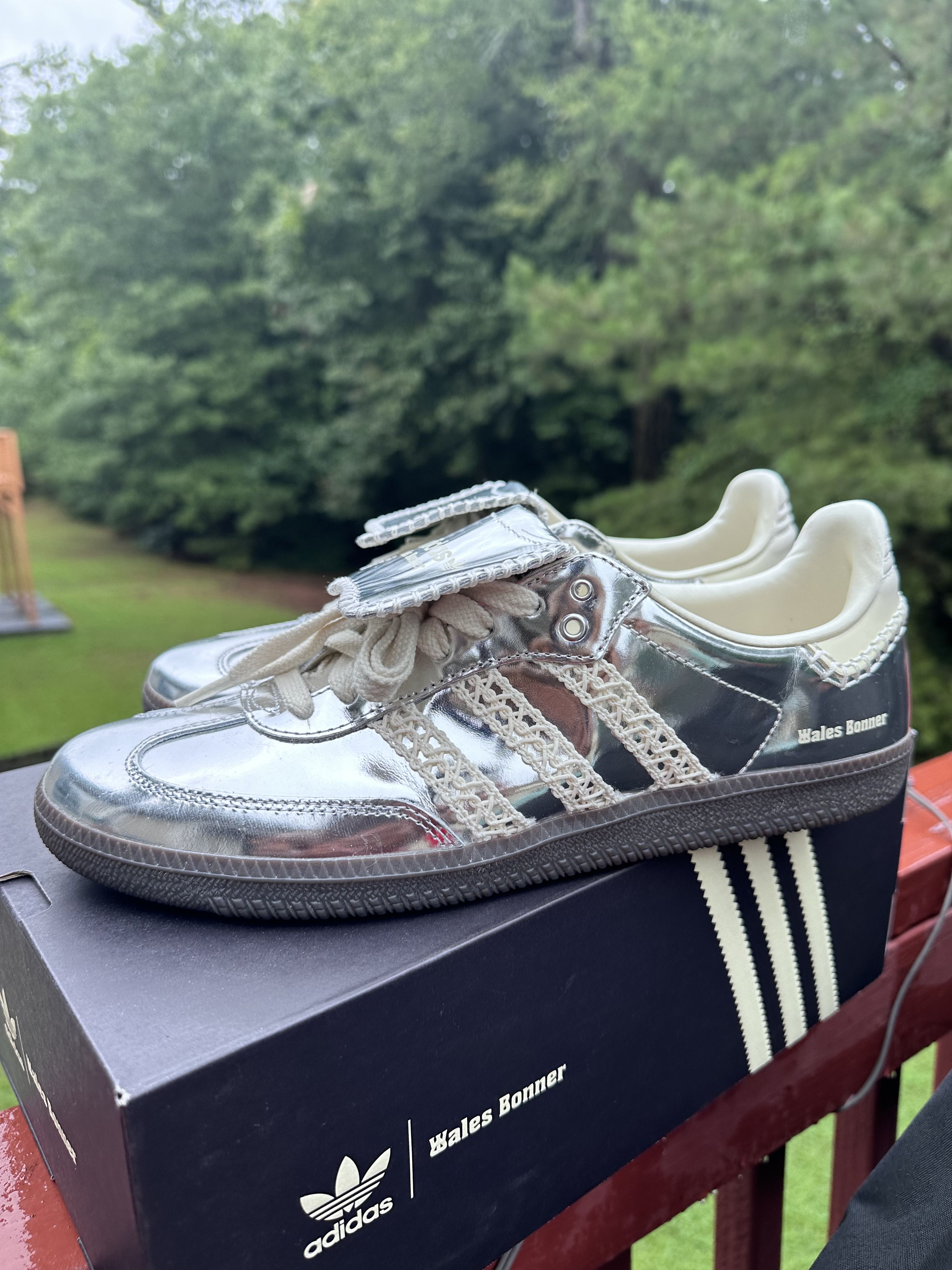 【美品】adidas Wales Bonner silver samba adidas Samba Millennium Wales Bonner Silver Metallic Yellow
