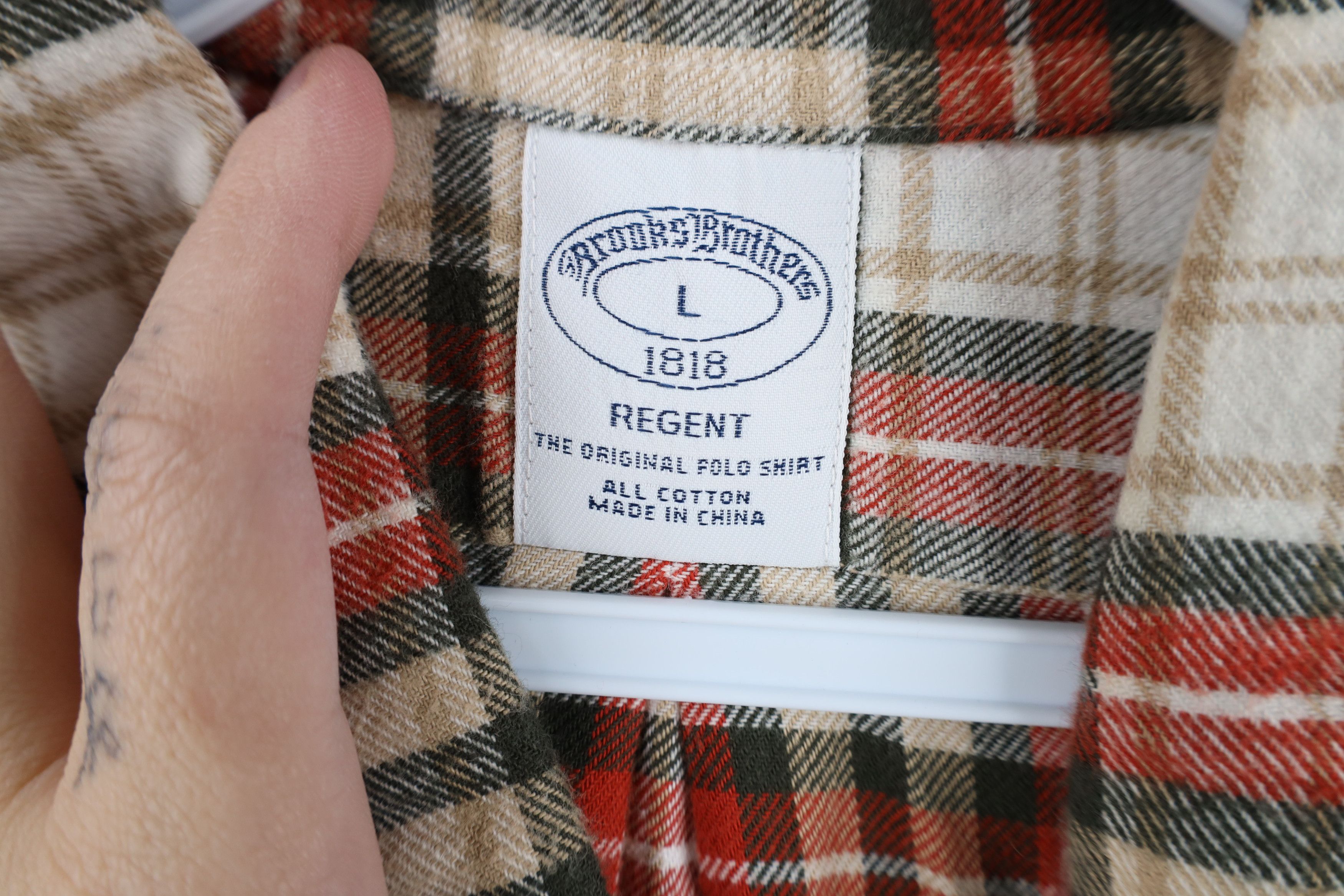 Brooks Brothers Vintage Brooks Brothers Flannel Collared Button Down Shirt Size US L / EU 52-54 / 3 - 5 Thumbnail