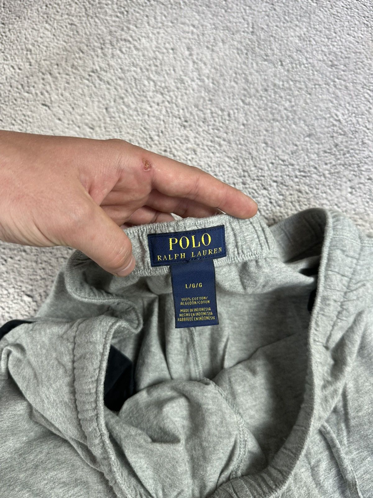 Polo Ralph Lauren × Vintage Polo Ralph Lauren Grey Sweatpants Logo Joggers Y2K Size US 36 / EU 52 - 8 Thumbnail