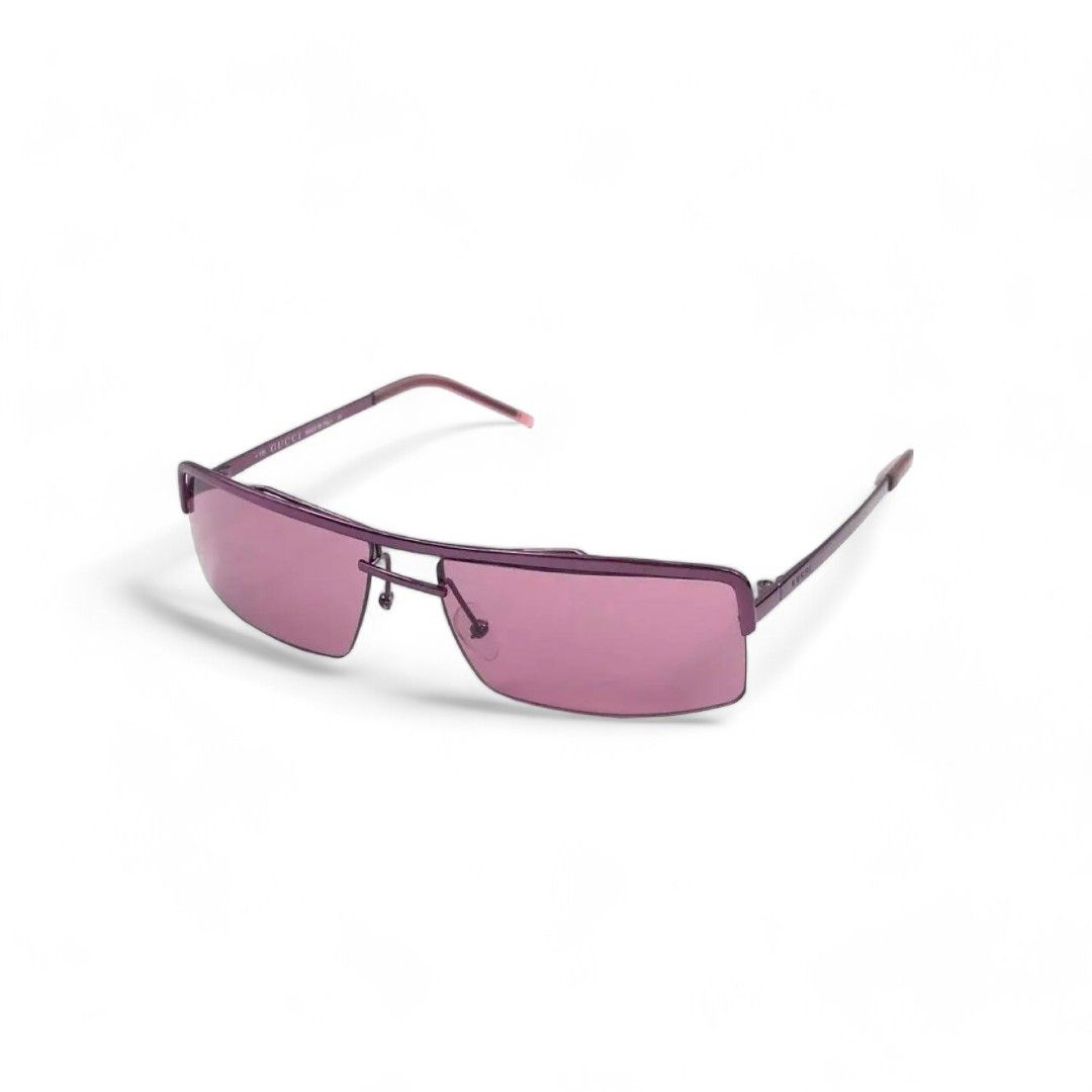 Gucci Gucci - Pink Sunglasses Purple Metal Size ONE SIZE - 1 Thumbnail