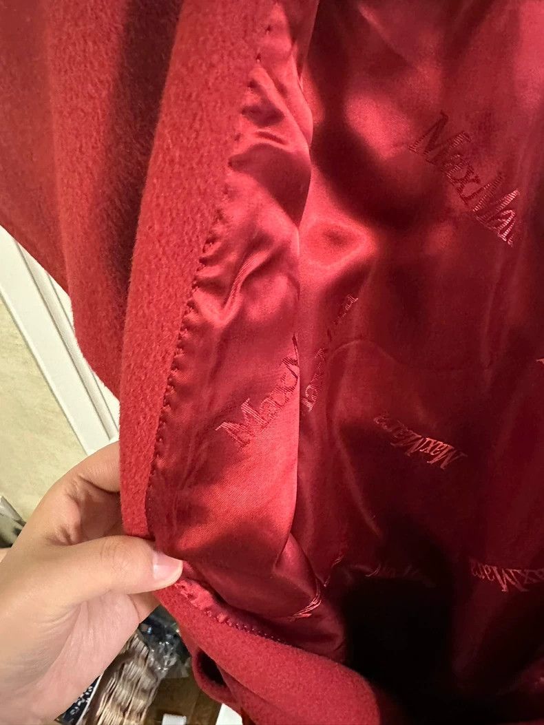 Max Mara Max Mara Rialto New Year's Red Bathrobe Camel Coat Size L / US 10 / IT 46 - 6 Thumbnail