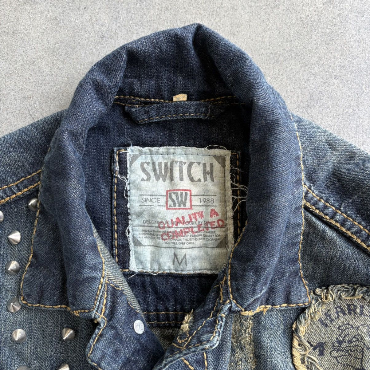 Japanese Brand × Vintage CRAZY Y2K Vintage Scab Punk Studded Jean Jacket Vest Thrash Size US M / EU 48-50 / 2 - 4 Thumbnail