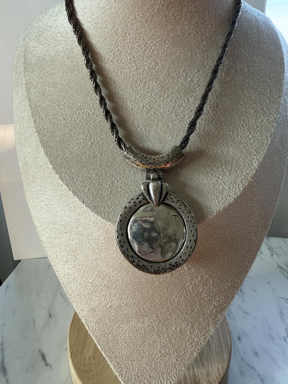 Chicos Vintage Chicos silvertone pendant necklace Size ONE SIZE - 2 Thumbnail