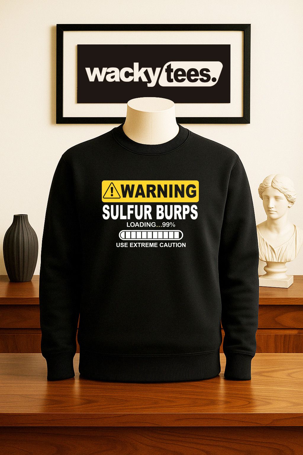 Other Warning Sulfer Stinky Burps Loading Funny Graphic Tee Shirt Size US S / EU 44-46 / 1 - 3 Thumbnail