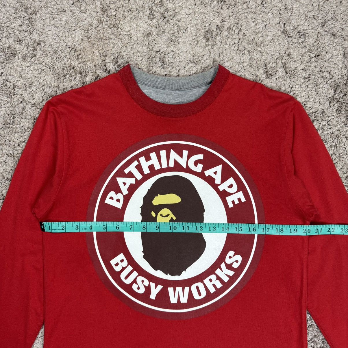 Bape Vintage Bape Busy Work Reversible Longsleeve T-shirt Size US M / EU 48-50 / 2 - 14 Thumbnail