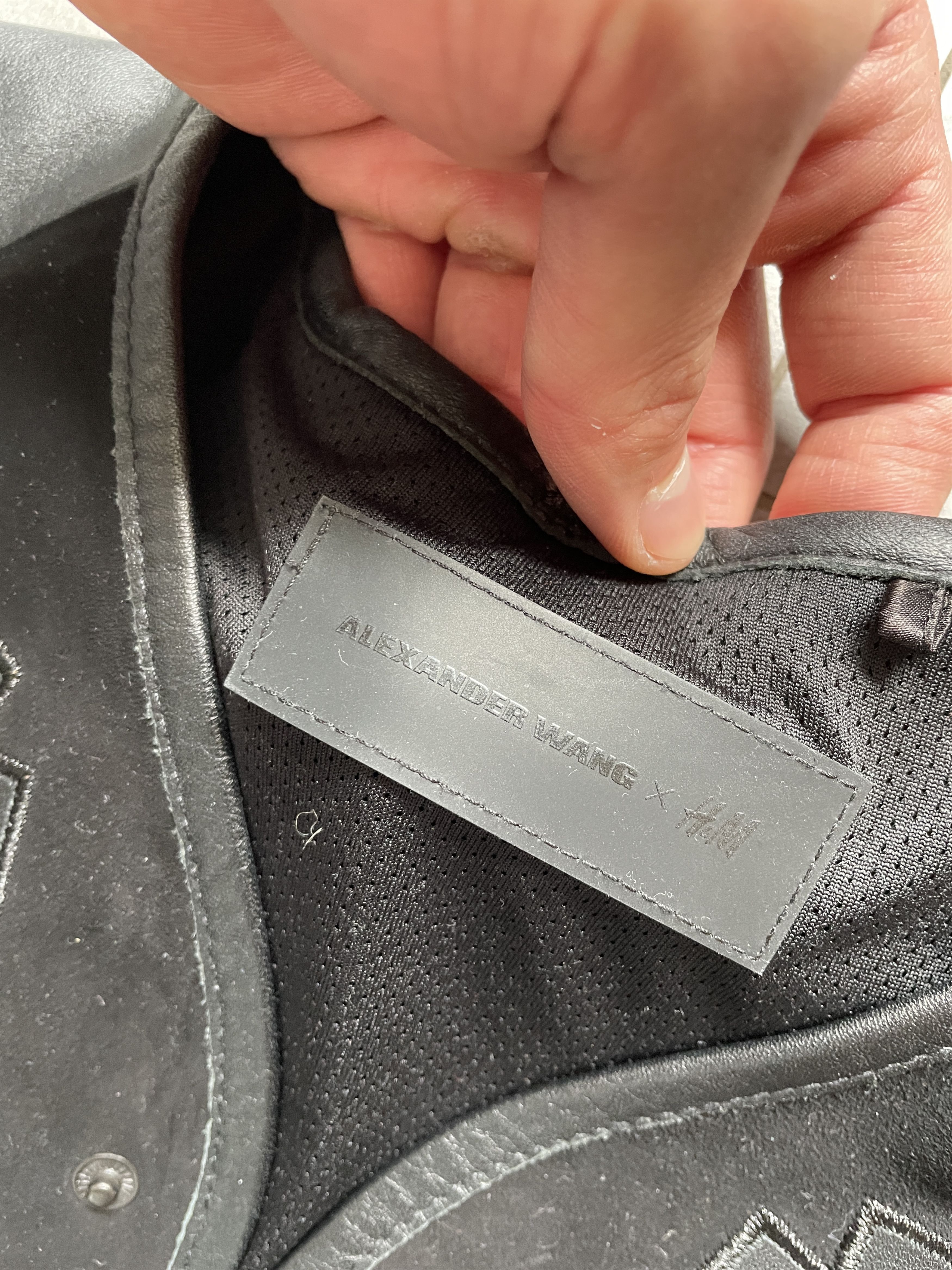 Alexander Wang ALEXANDER WANG X HM BLACK SUEDE LEATHER AVANT GARDE JERSEY Size US M / EU 48-50 / 2 - 7 Thumbnail