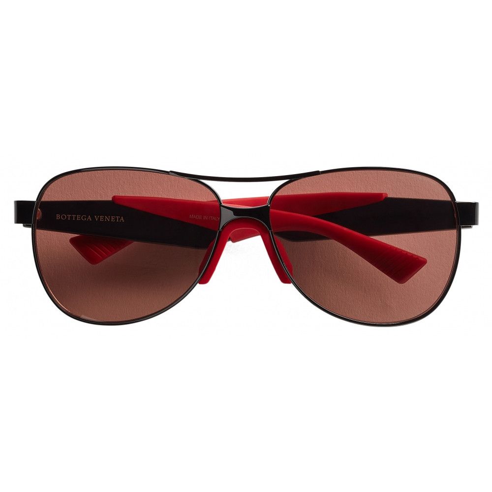 Bottega Veneta o1n1vont0924 Size: OS / Mitre Metal Aviator Sunglasses Red Size ONE SIZE - 1 Thumbnail