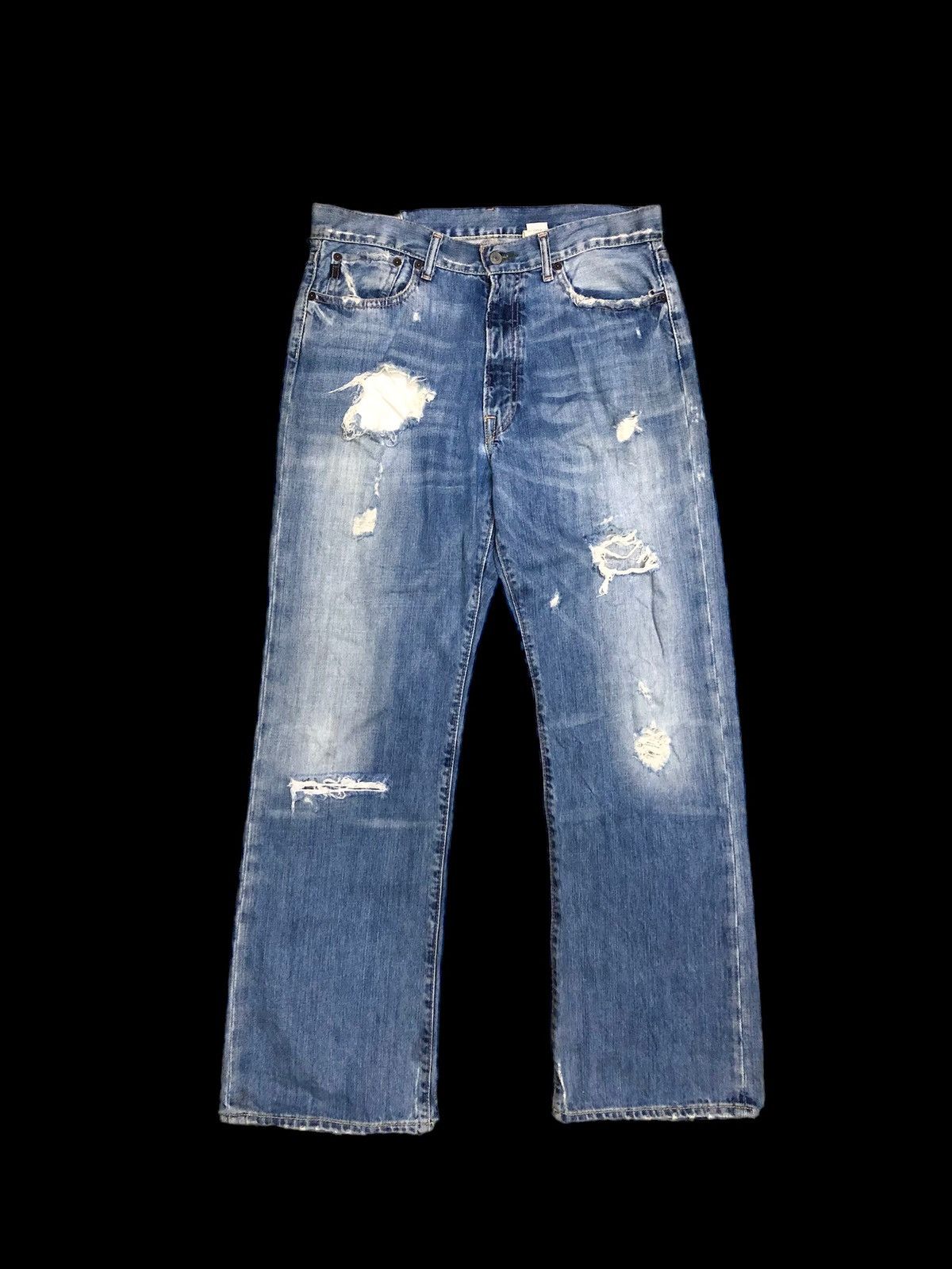 Abercrombie & Fitch A&F DISTRESSED DENIM Size US 34 / EU 50 - 1 Thumbnail