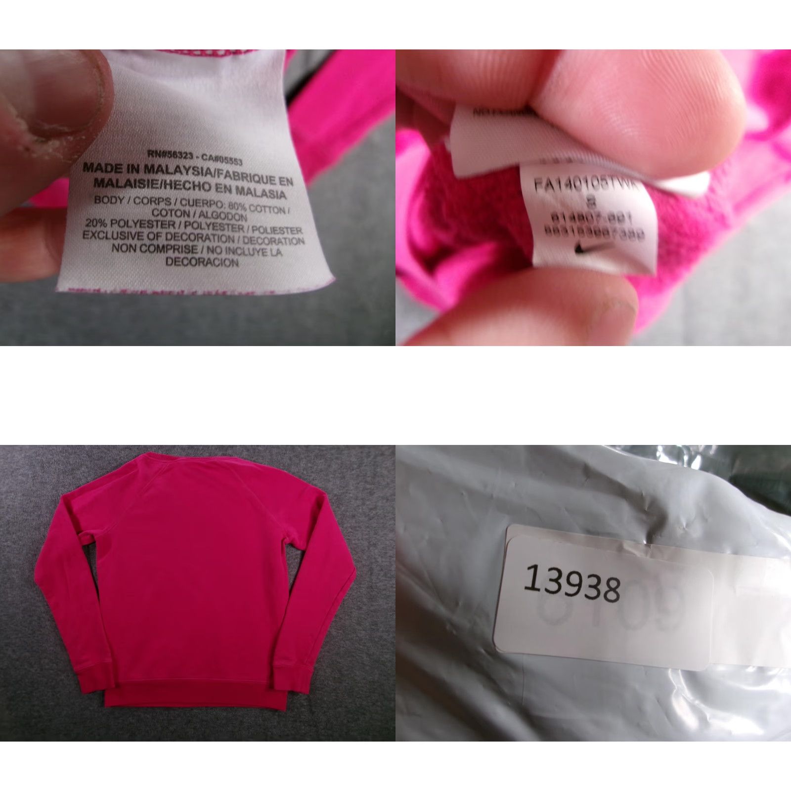 Nike Nike Sweatshirt Women Small Pink Crewneck Swoosh Logo Comfortable Relaxed Lounge Size S / US 4 / IT 40 - 8 Thumbnail