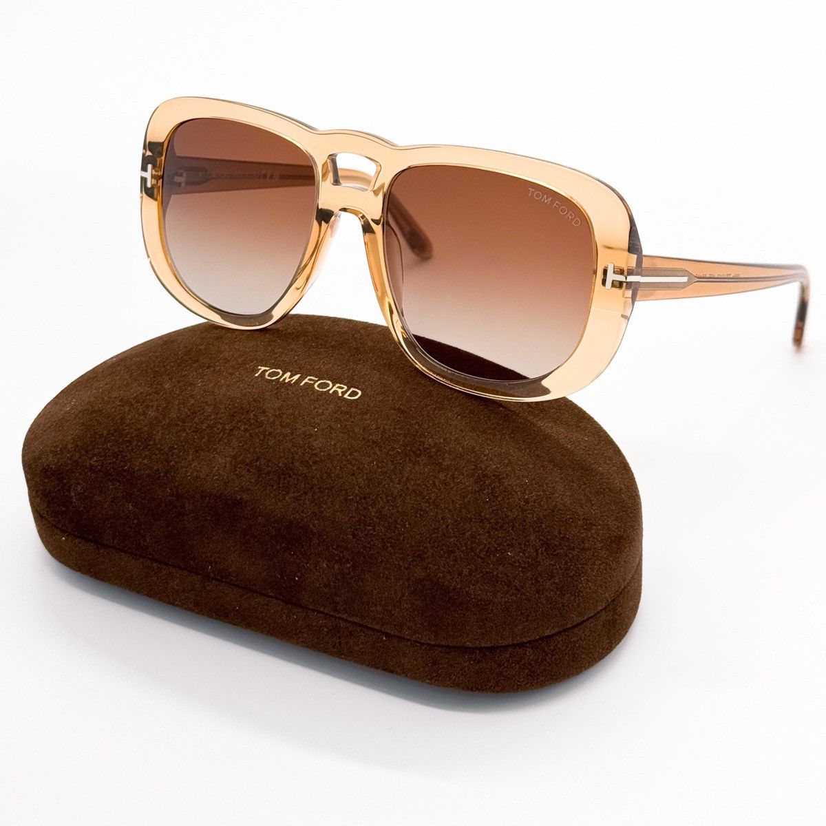 NEW TOM FORD TF1012 45F WOMEN SUNGLASSES TOM FORD BILLIE FT1012/S 45F EYEWEAR NEW FT1012/S 45F TOM FORD BILLIE TF1012 45F WOMEN BROWN  main image 2