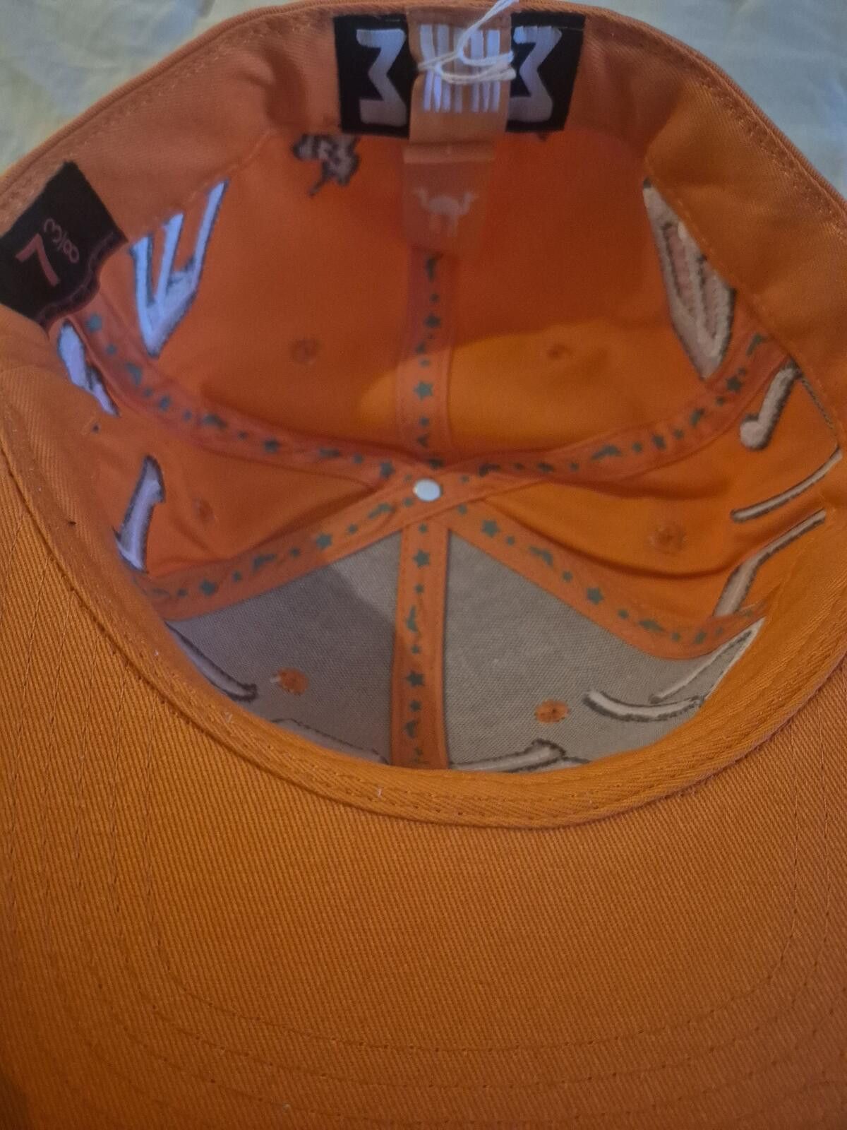murd333r.fm Murder FM Orange Fitted Hat Size 7 3/8 Size ONE SIZE - 5 Thumbnail