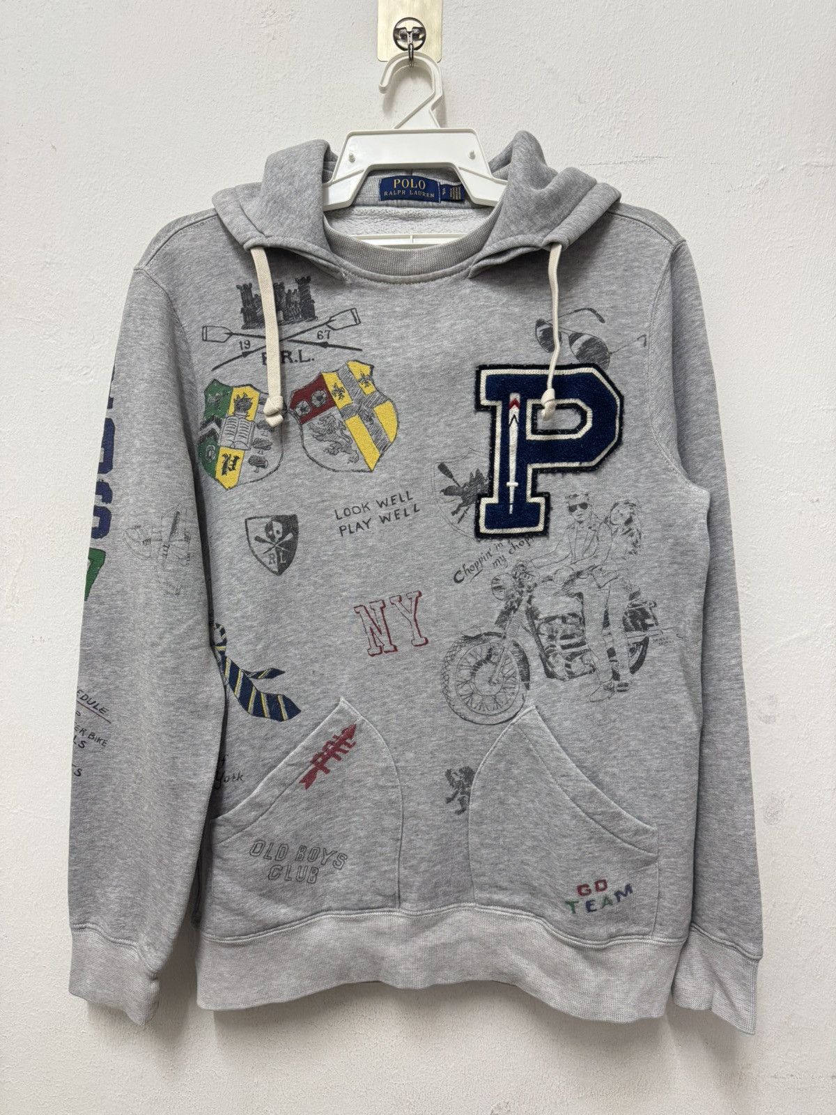 Polo Ralph Lauren Polo ralph Lauren Emroidered Art Logo Hoddie PullOver Size US S / EU 44-46 / 1 - 1 Thumbnail