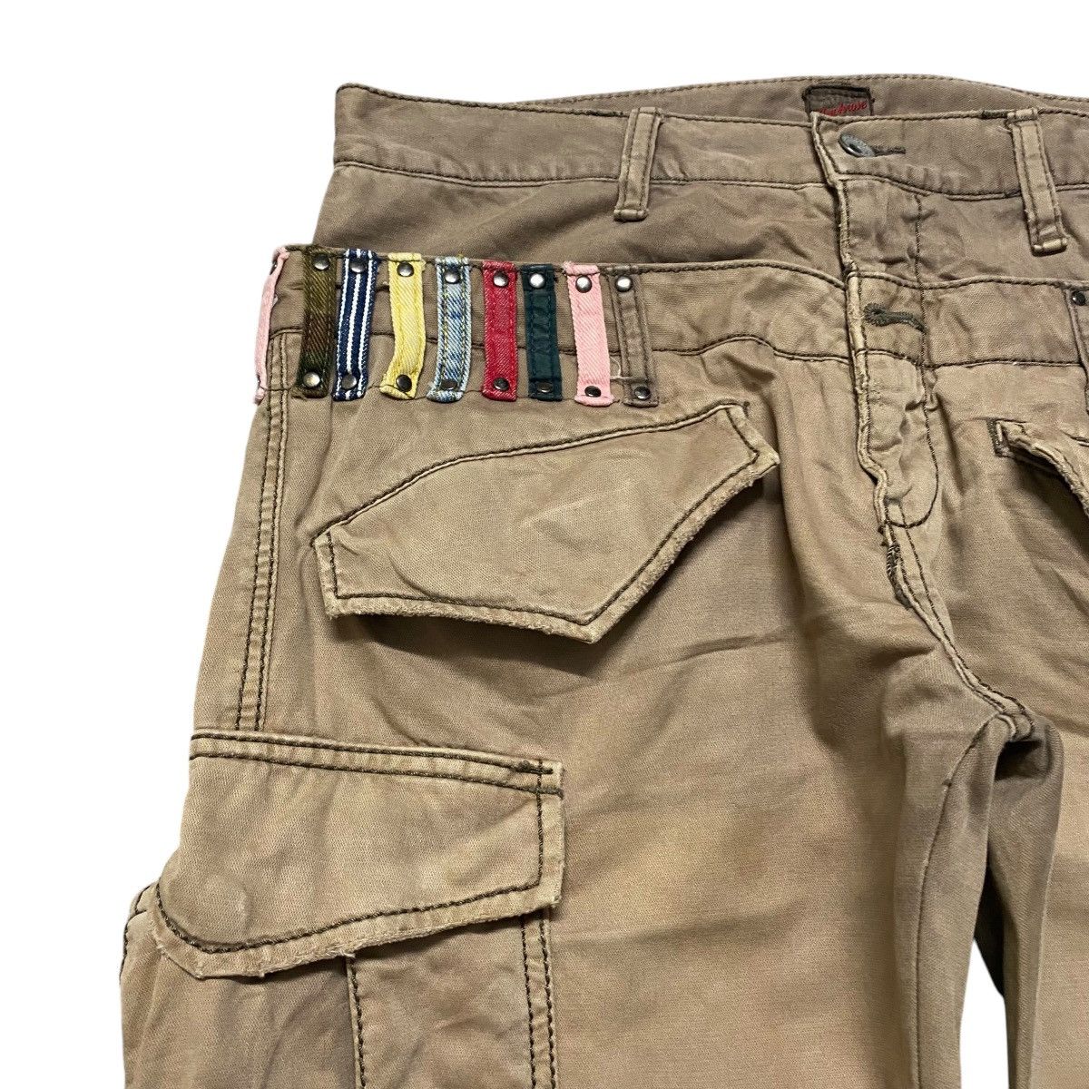 JACKROSE JACK ROSE Double Waist Cargo Pants Distressed Size US 32 / EU 48 - 4 Thumbnail
