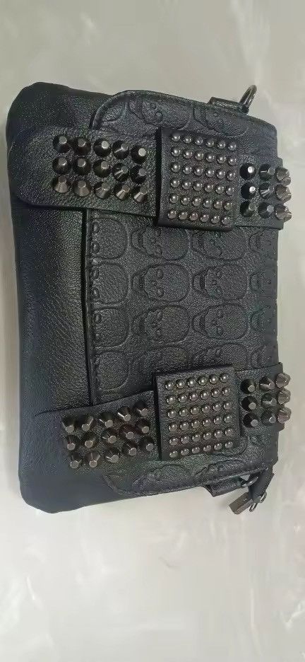 Japanese Brand Black Rivet Shoulder Bag Size ONE SIZE - 13 Thumbnail