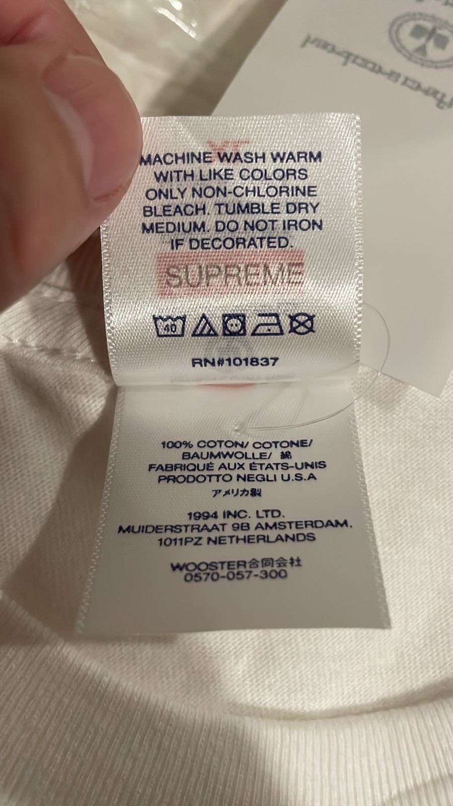 Blackmeans × Supreme Supreme Blackmeans L/S Tee Size US XL / EU 56 / 4 - 8 Thumbnail