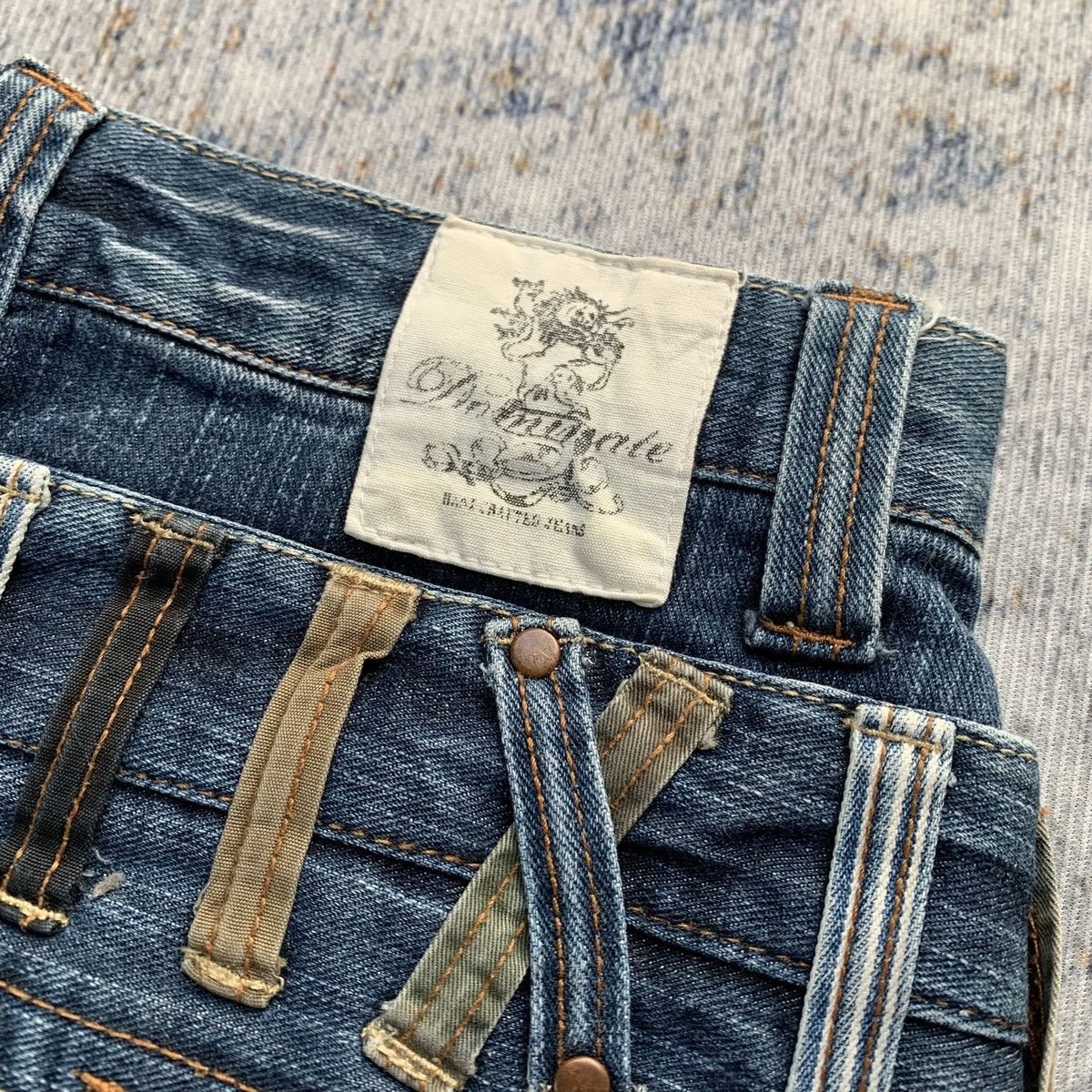 Japanese Brand Rare Vintage Dominate Distressed Double Waist Artisan Jeans Size US 30 / EU 46 - 8 Thumbnail