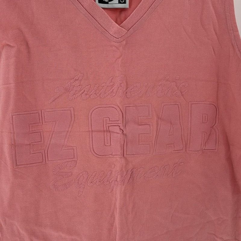Vintage VINTAGE 90s 80s EZ Gear pink peach graphic Sleeveless Shirt Size M / US 6-8 / IT 42-44 - 3 Thumbnail